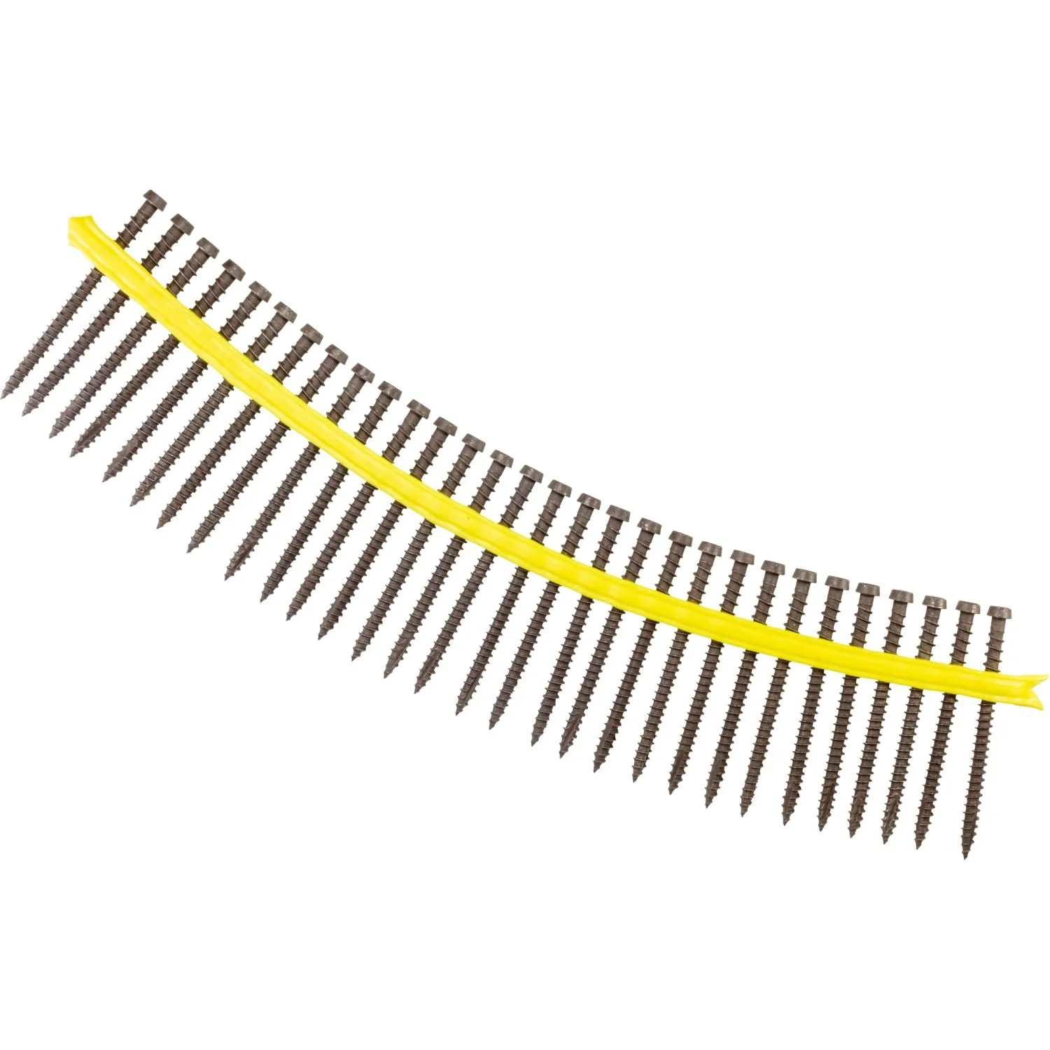 Simpson Strong-Tie Deck-Drive DCU COMPOSITE Collated Screw, #10 x 2-3/4-in. Quik Guard Brown 01, 1000-Pack (DCU234SBR01) - Image 1