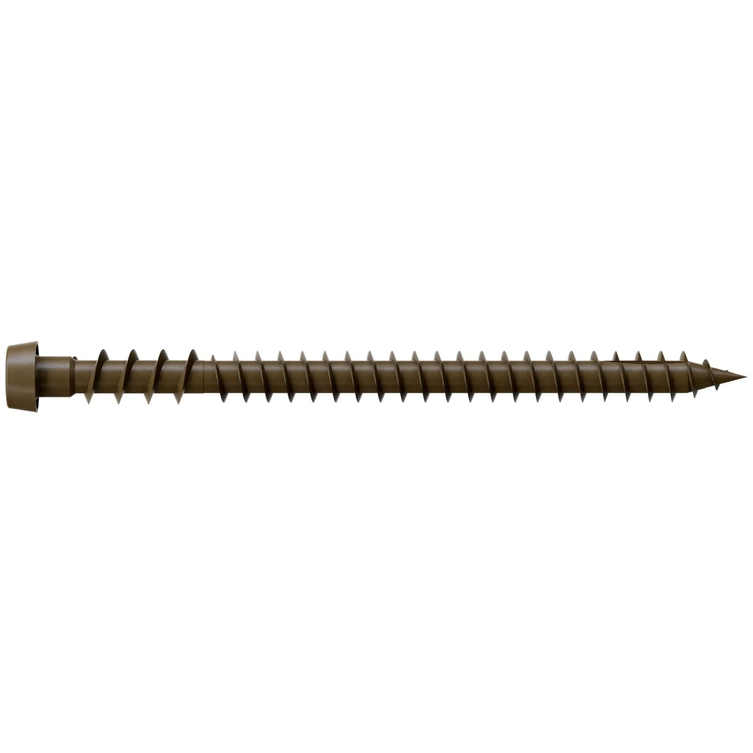 Simpson Strong-Tie Deck-Drive DCU COMPOSITE Collated Screw, #10 x 2-3/4-in. Quik Guard Brown 01, 1000-Pack (DCU234SBR01) - Image 3