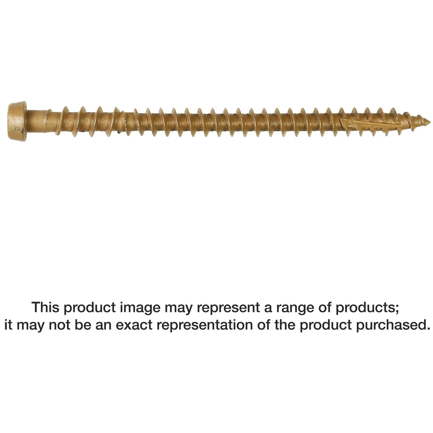 Simpson Strong-Tie DCU234SBR05 Deck-Drive DCU COMPOSITE Screw (Collated),  #10 x 2-3/4-in. Quik Guard Brown 05, 1000-Pack - Image 1