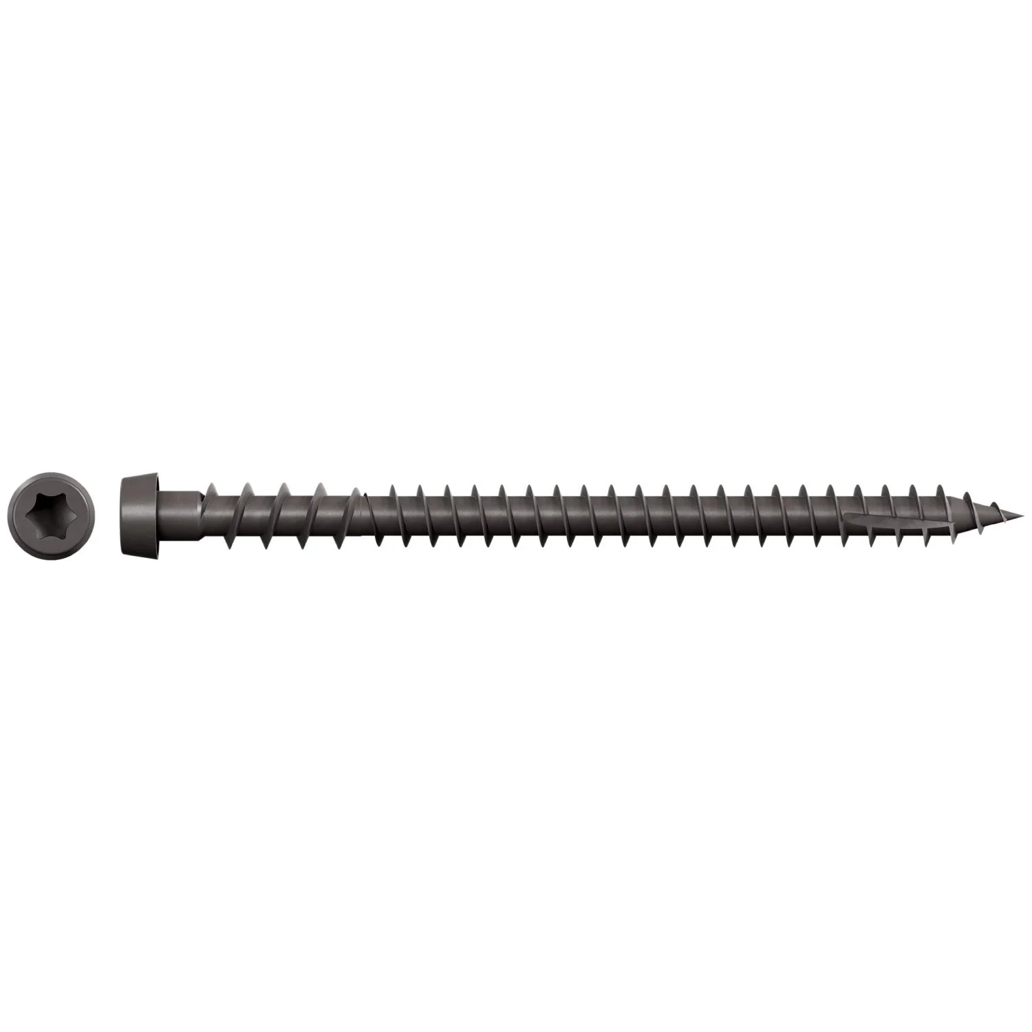 Simpson Strong-Tie DCU234SGR04 Deck-Drive DCU COMPOSITE Screw (Collated),  #10 x 2-3/4-in. Quik Guard Gray 04, 1000-Pack - Image 2