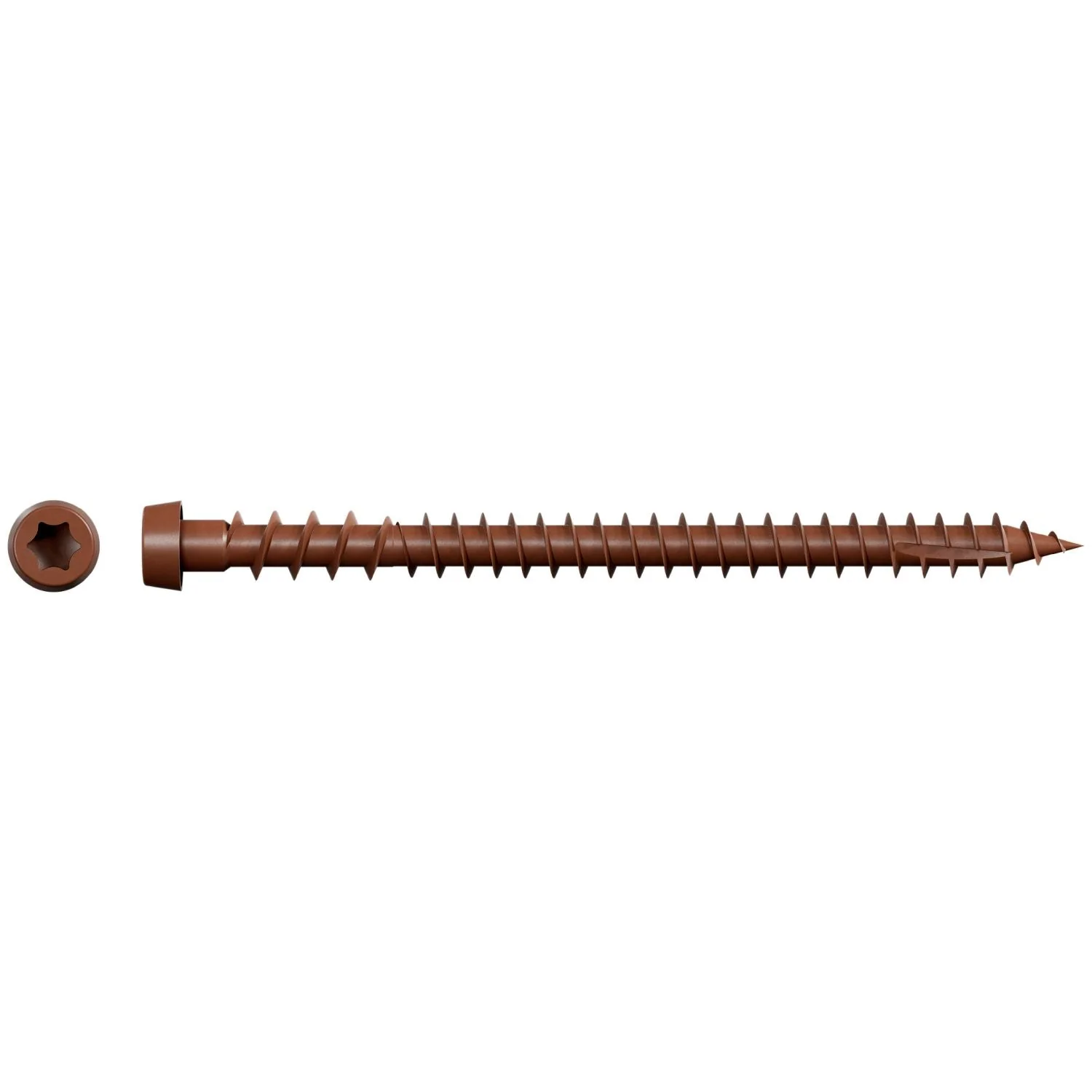 Simpson Strong-Tie DCU234STN01 Deck-Drive DCU COMPOSITE Screw (Collated),  #10 x 2-3/4-in. Quik Guard Tan 01, 1000-Pack - Image 2