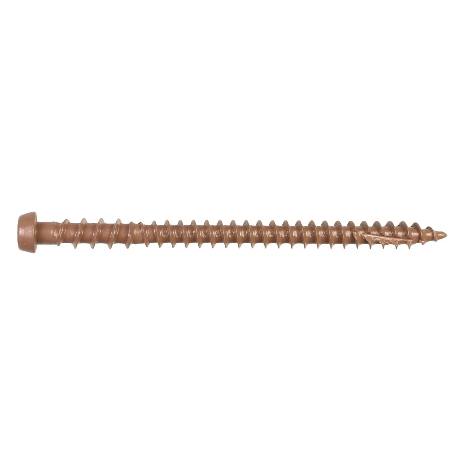 Simpson Strong-Tie DCU234TN03R350 Deck-Drive DCU COMPOSITE Screw,  #10 x 2-3/4-in. T20, Quik Guard, Tan 03, 350-Pack - Image 2