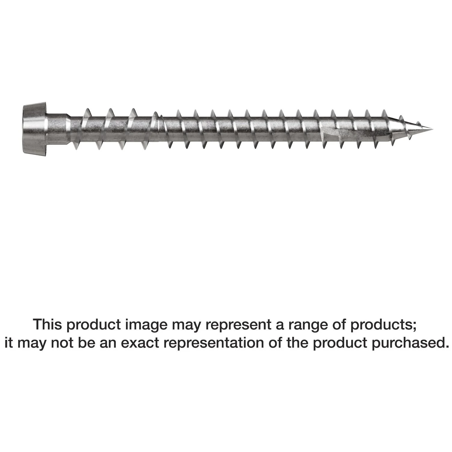 Simpson Strong-Tie DCU2C316 Deck-Drive DCU COMPOSITE Screw,  #10 x 2-in. T20, Type 316, 70-Pack - Image 1