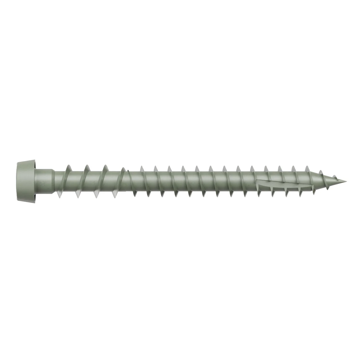 Simpson Strong-Tie DCU2GRR70 Deck-Drive DCU COMPOSITE Screw,  #10 x 2-in. T20, Quik Guard, Gray, 70-Pack - Image 2