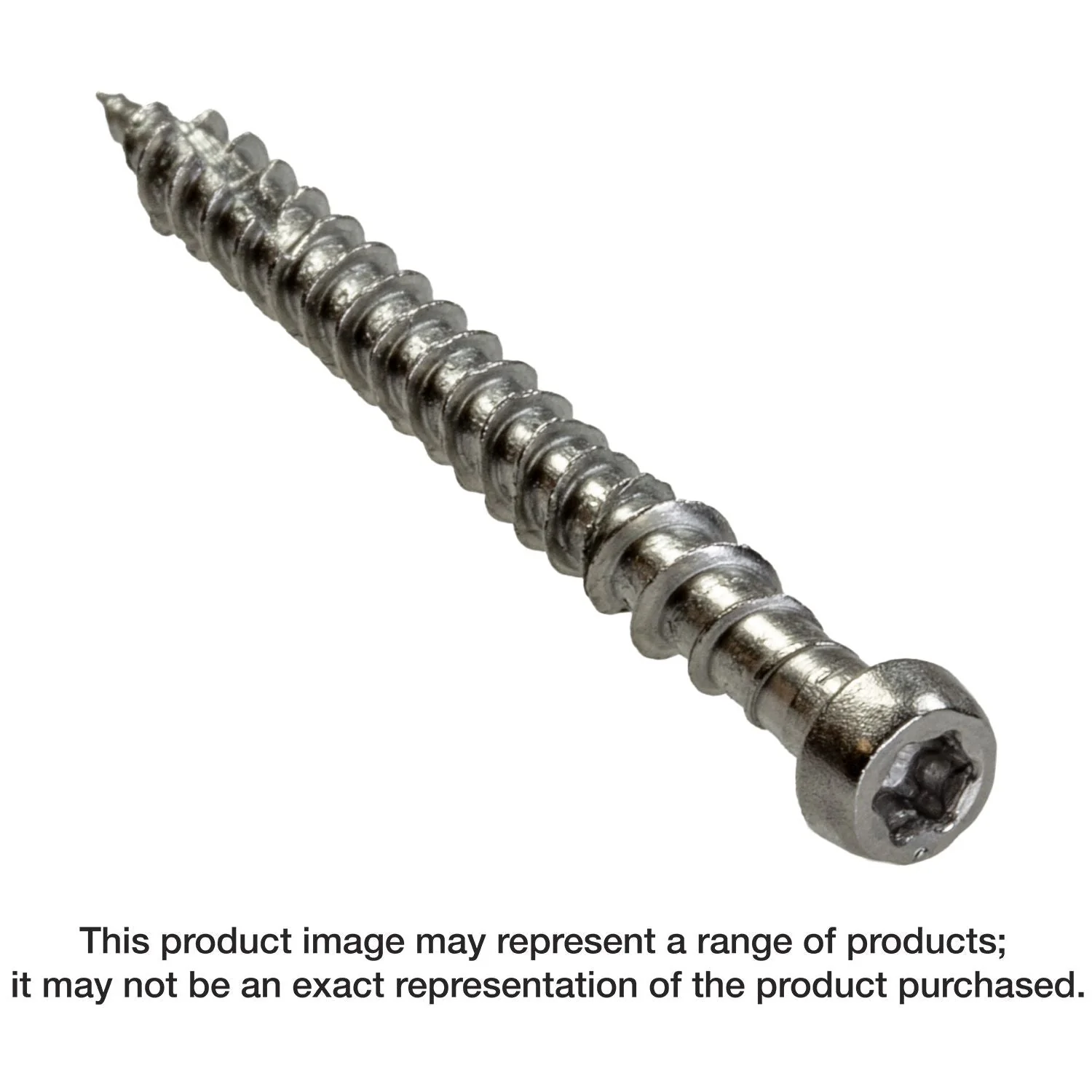 Simpson Strong-Tie DCU2P316 Deck-Drive DCU COMPOSITE Screw,  #10 x 2-in. T20, Type 316, 350-Pack - Image 1