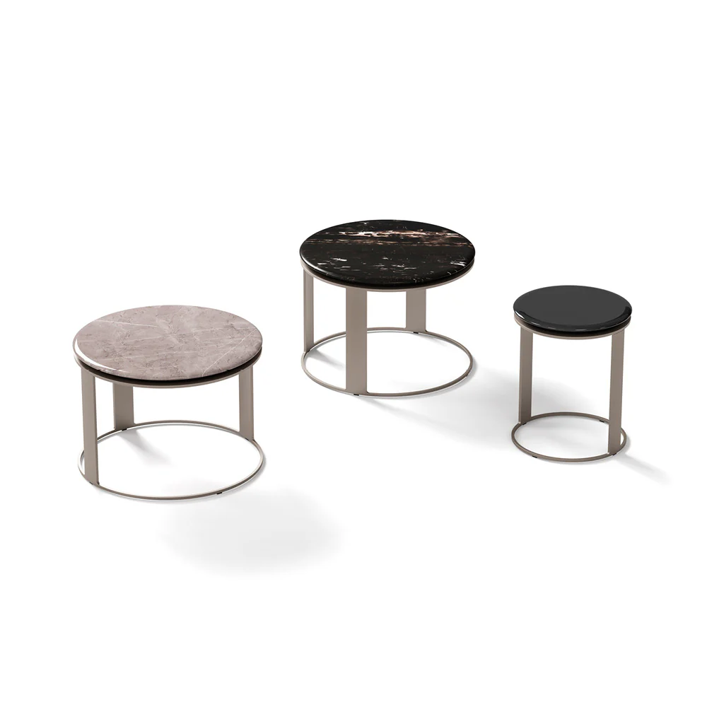 DENIS BLACK PORTERO MARBLE COFFEE TABLE I $7,250.00 - Image 2
