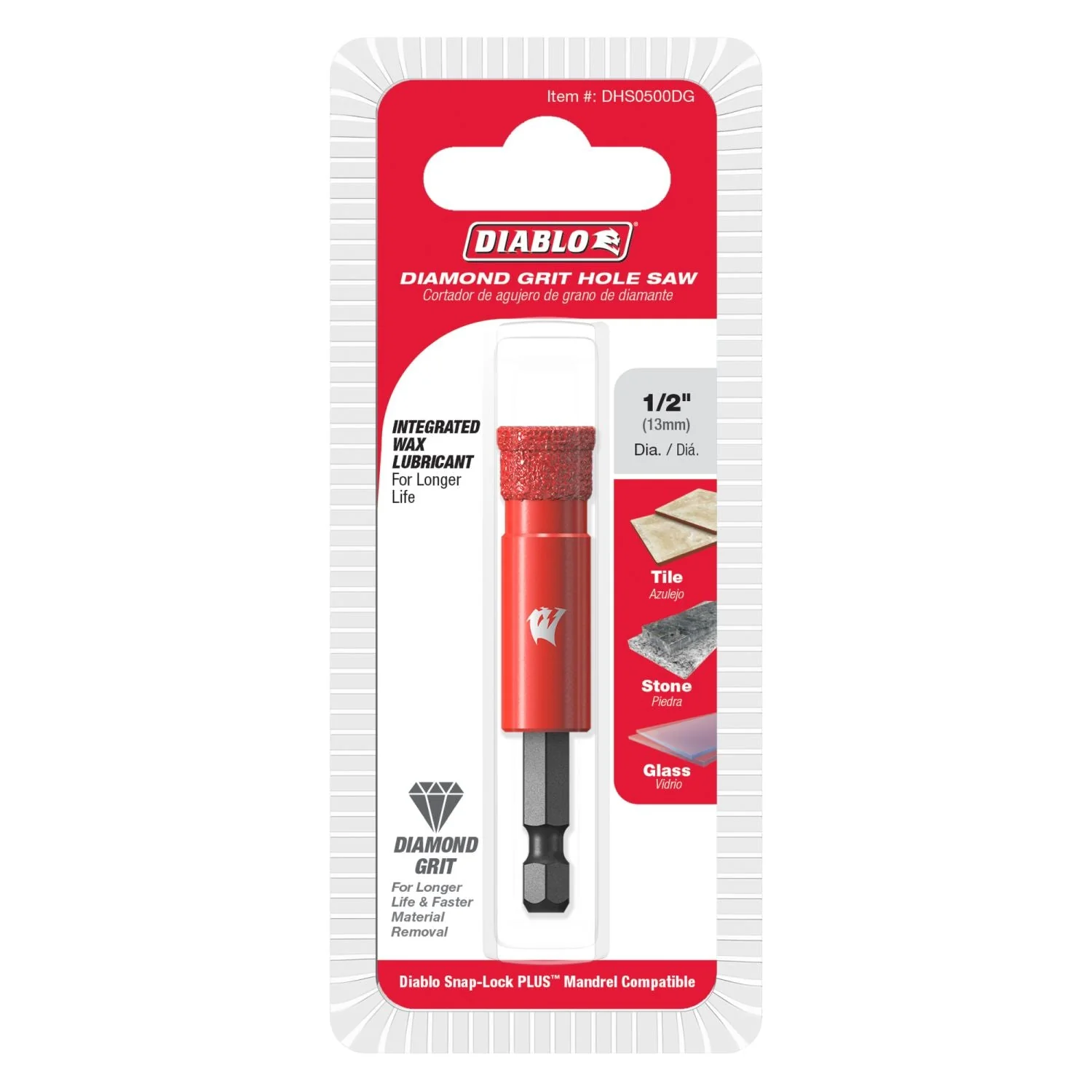 Diablo DHS0500DG 1/2 in. Diamond Grit Hole Saw - Image 2