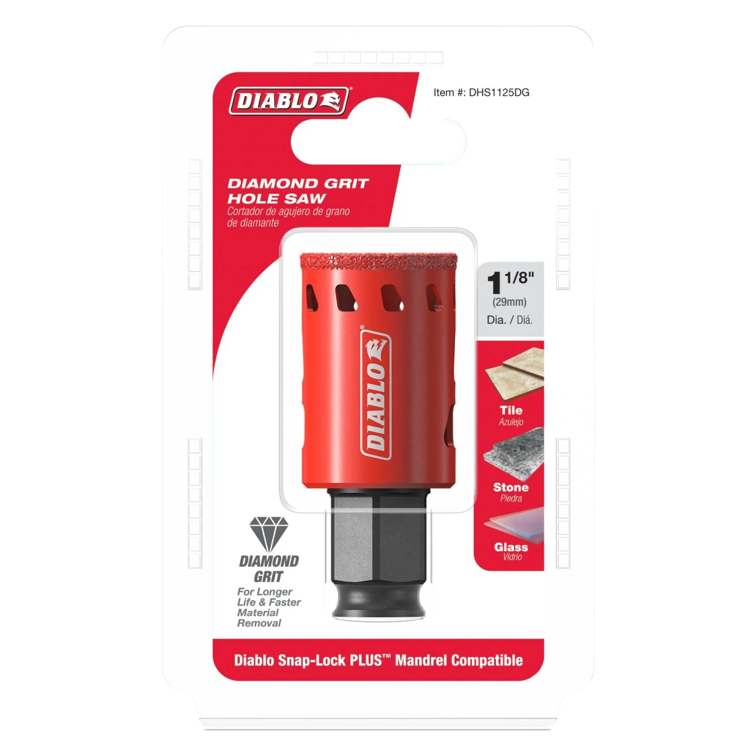 Diablo DHS1125DG 1-1/8 in. Diamond Grit Hole Saw - Image 2