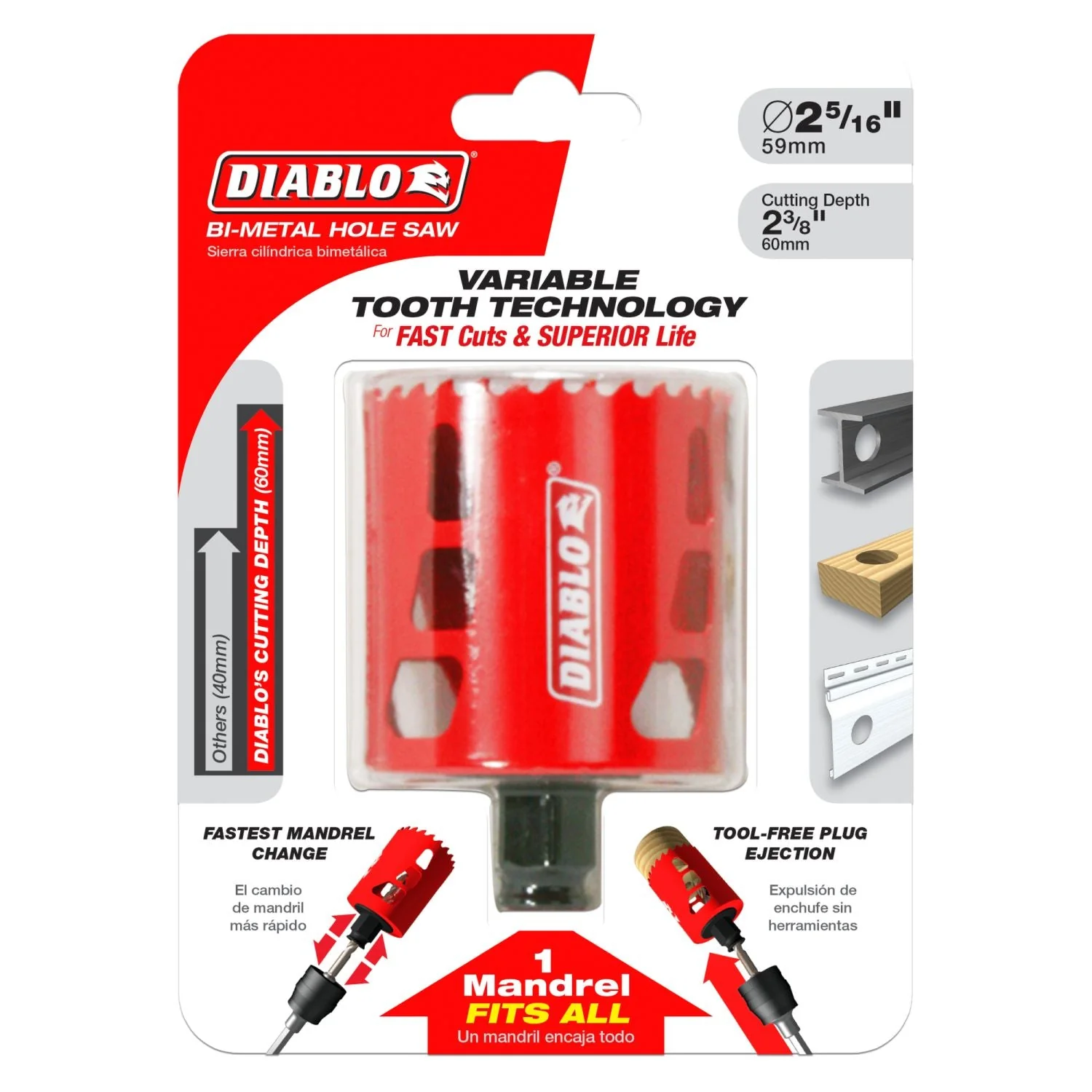 Diablo DHS2312 2-5/16 in. Hole Saw - Image 2
