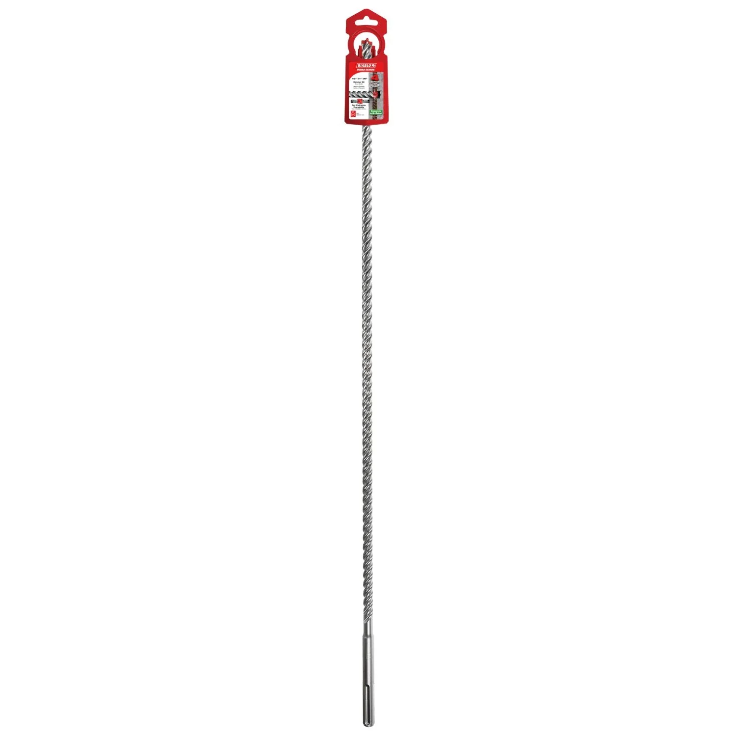 Diablo DMAMX1042 1/2"x 31"x 36-in. Rebar Demon SDS-Max 4-Cutter Full Carbide Head Hammer Drill Bit - Image 2