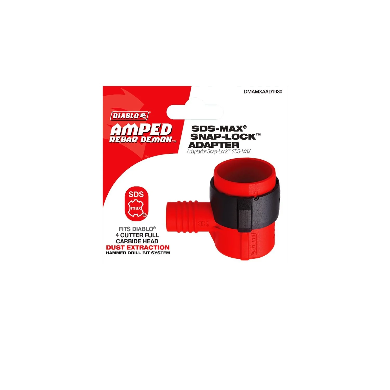 Diablo DMAMXAAD1930 AMPED Rebar Demon SDS-Max Snap-Lock Adapter - Image 2