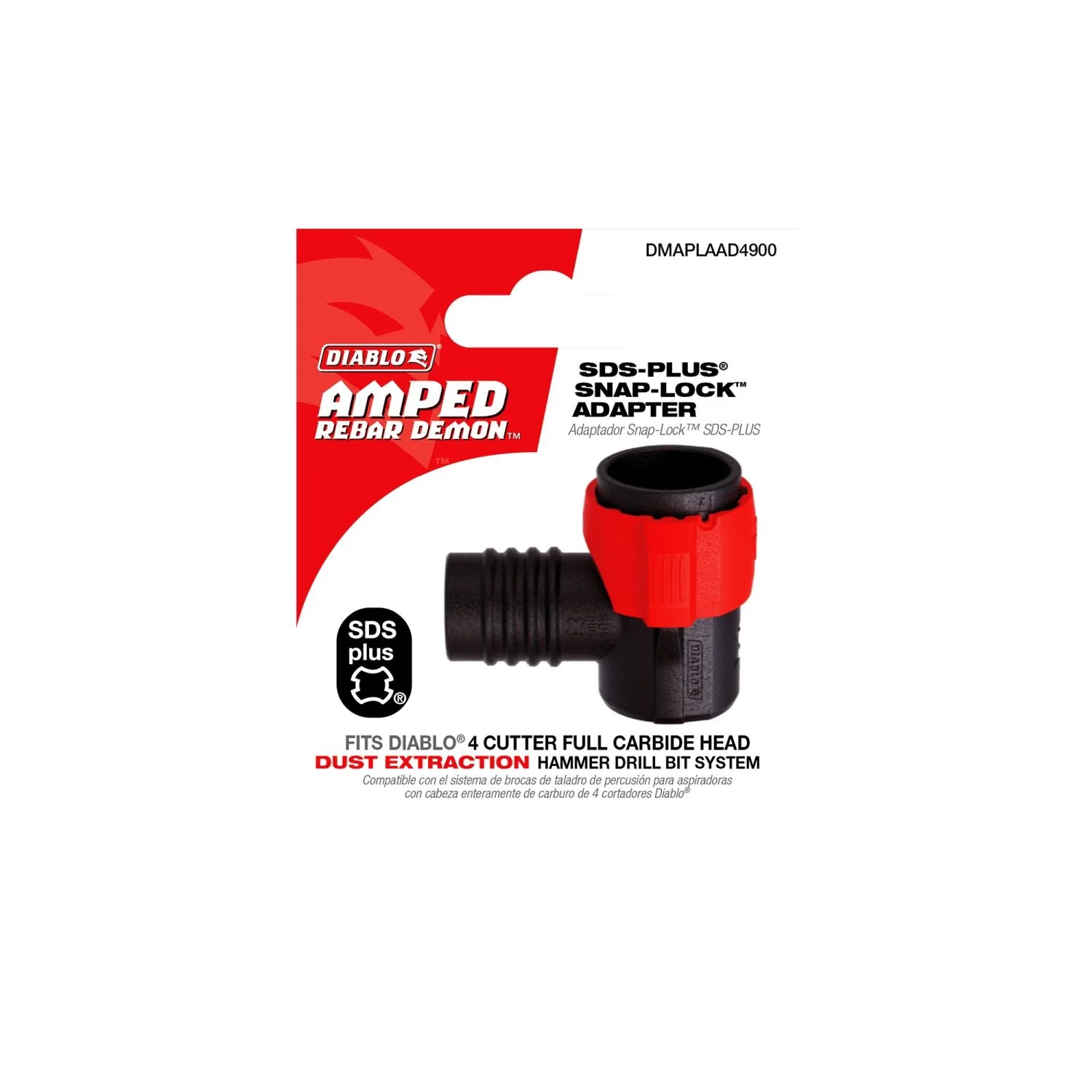 Diablo DMAPLAAD4900 AMPED Rebar Demon SDS-Plus Snap-Lock Adapter - Image 2