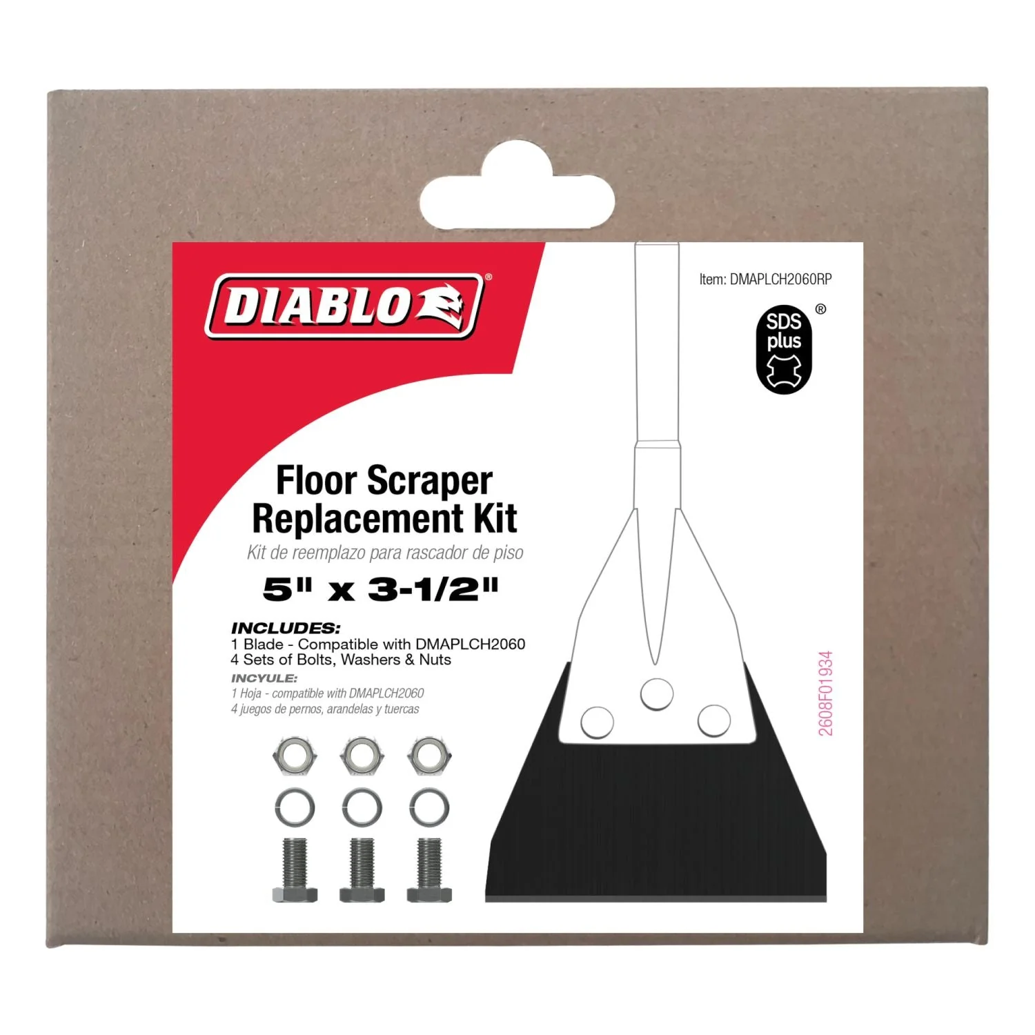 Diablo DMAPLCH2060RP SDS-Plus Floor Scraper Replacement Kit (for DMAPLCH2060) - Image 2