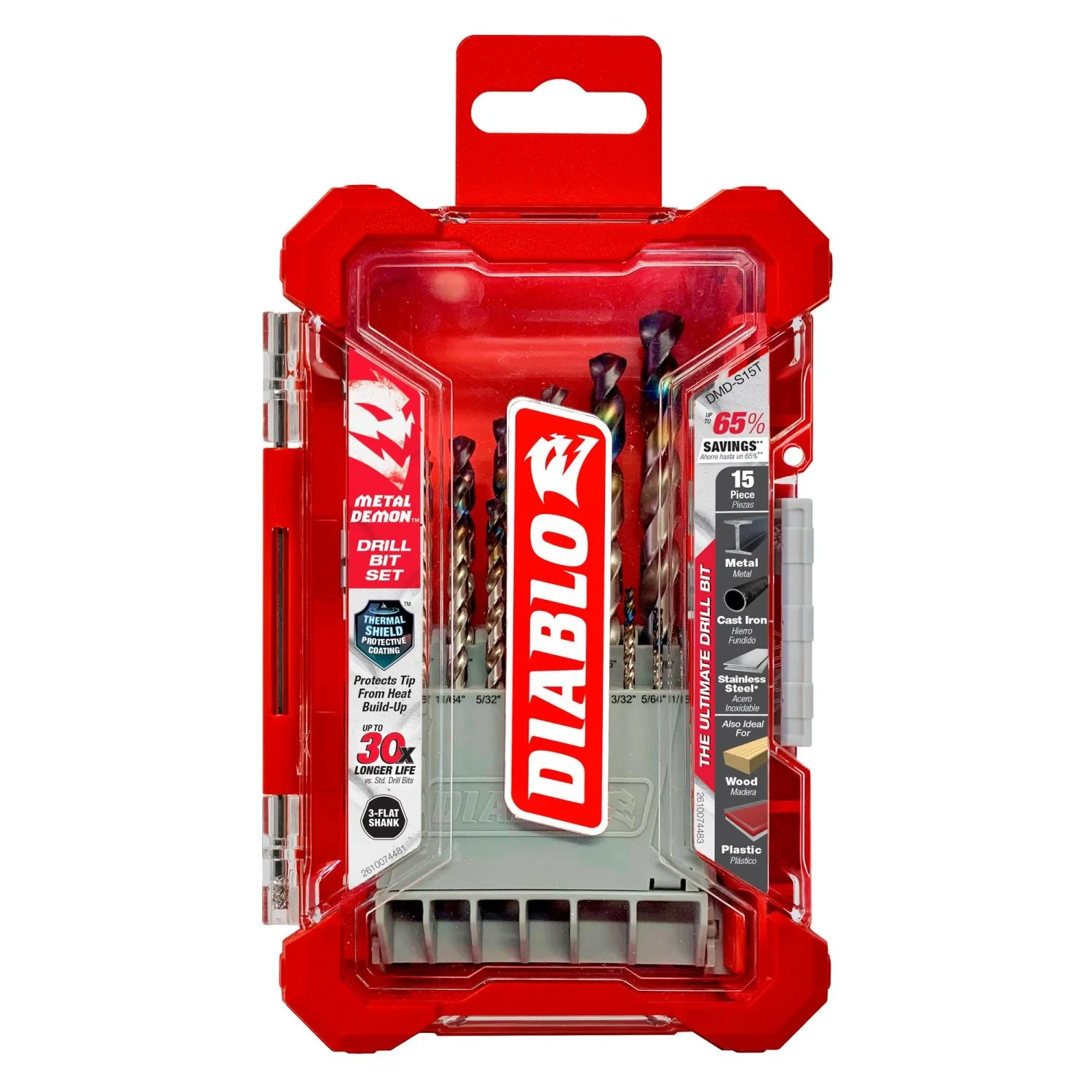 Diablo DMD-S15T Metal Demon Drill Bits Set for Mild, Hardened and Stainless Steels, 15-Piece - Image 2