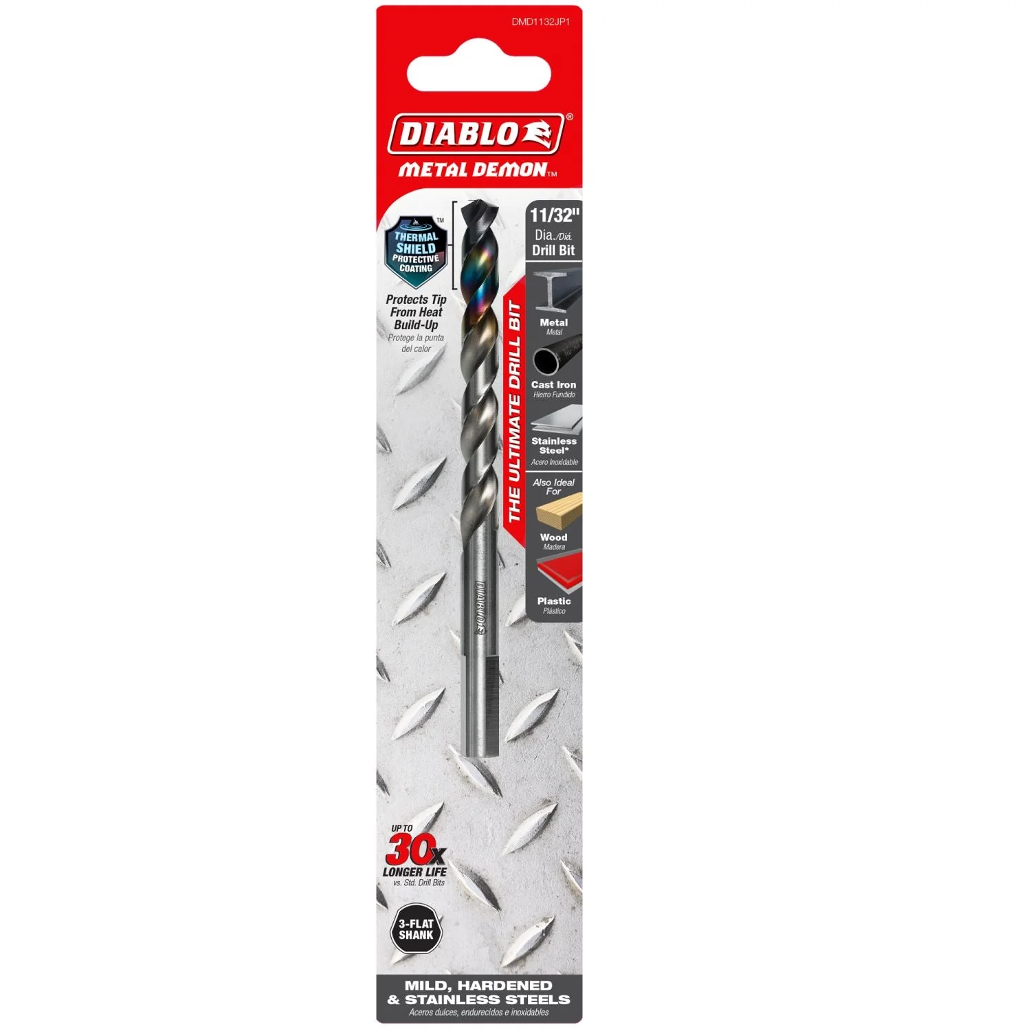 Diablo DMD1132JP1 11/32-in. Metal Demon Drill Bit for Mild, Hardened and Stainless Steels - Image 2