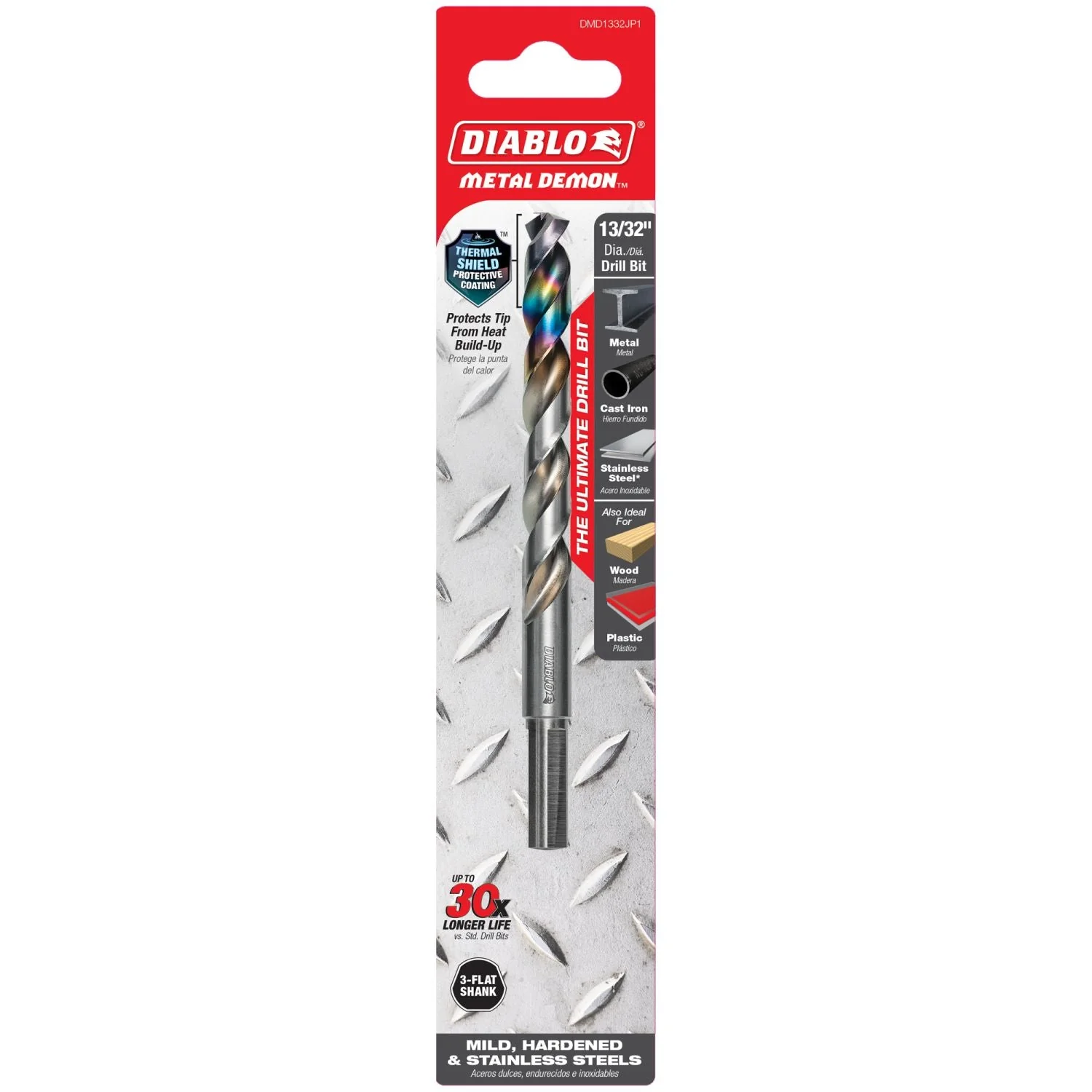 Diablo DMD1332JP1 13/32-in. Metal Demon Drill Bit for Mild, Hardened and Stainless Steels - Image 2