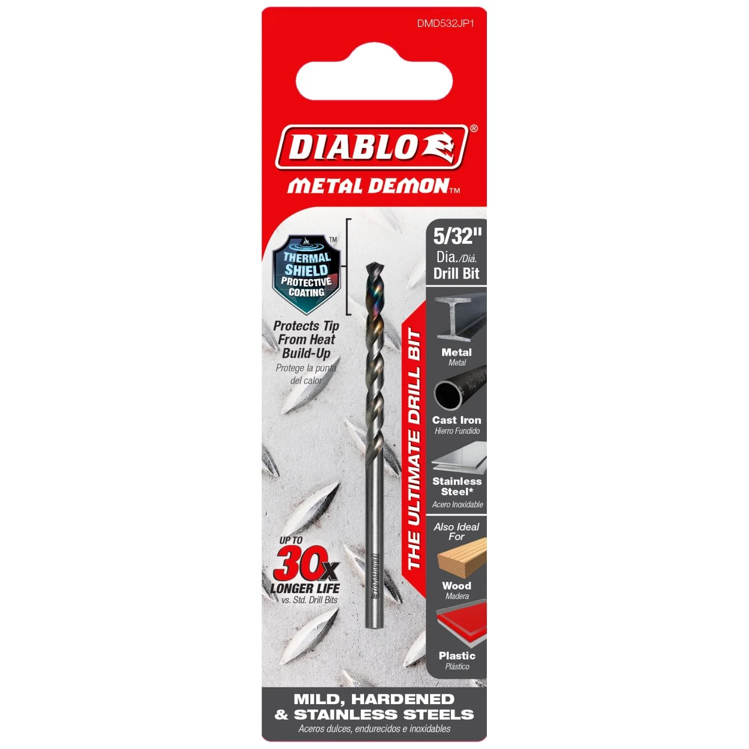 Diablo DMD532JP1 5/32-in. Metal Demon Drill Bit for Mild, Hardened and Stainless Steels - Image 2