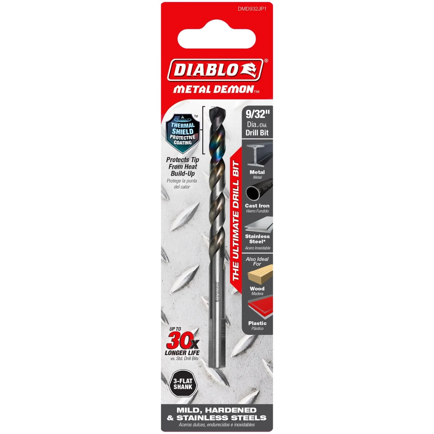 Diablo DMD932JP1 9/32-in. Metal Demon Drill Bit for Mild, Hardened and Stainless Steels - Image 2