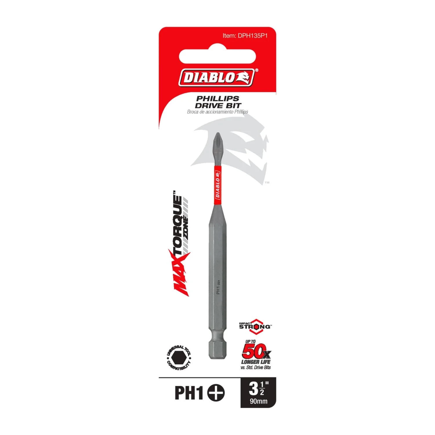 Diablo DPH135P1 3-1/2 in. #1 Phillips Drive Bit - Image 2