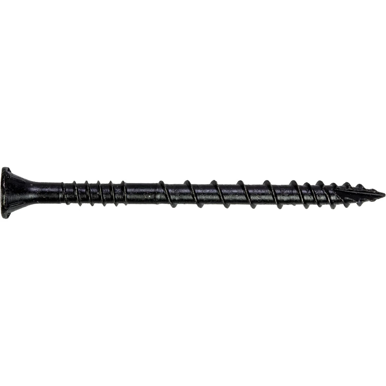 Simpson Strong-Tie DSVBK212R80 Deck-Drive DSV WOOD Screw,  #10 x 2-1/2-in. T25, Flat Head, Quik Guard, Black, 80-Pack - Image 1