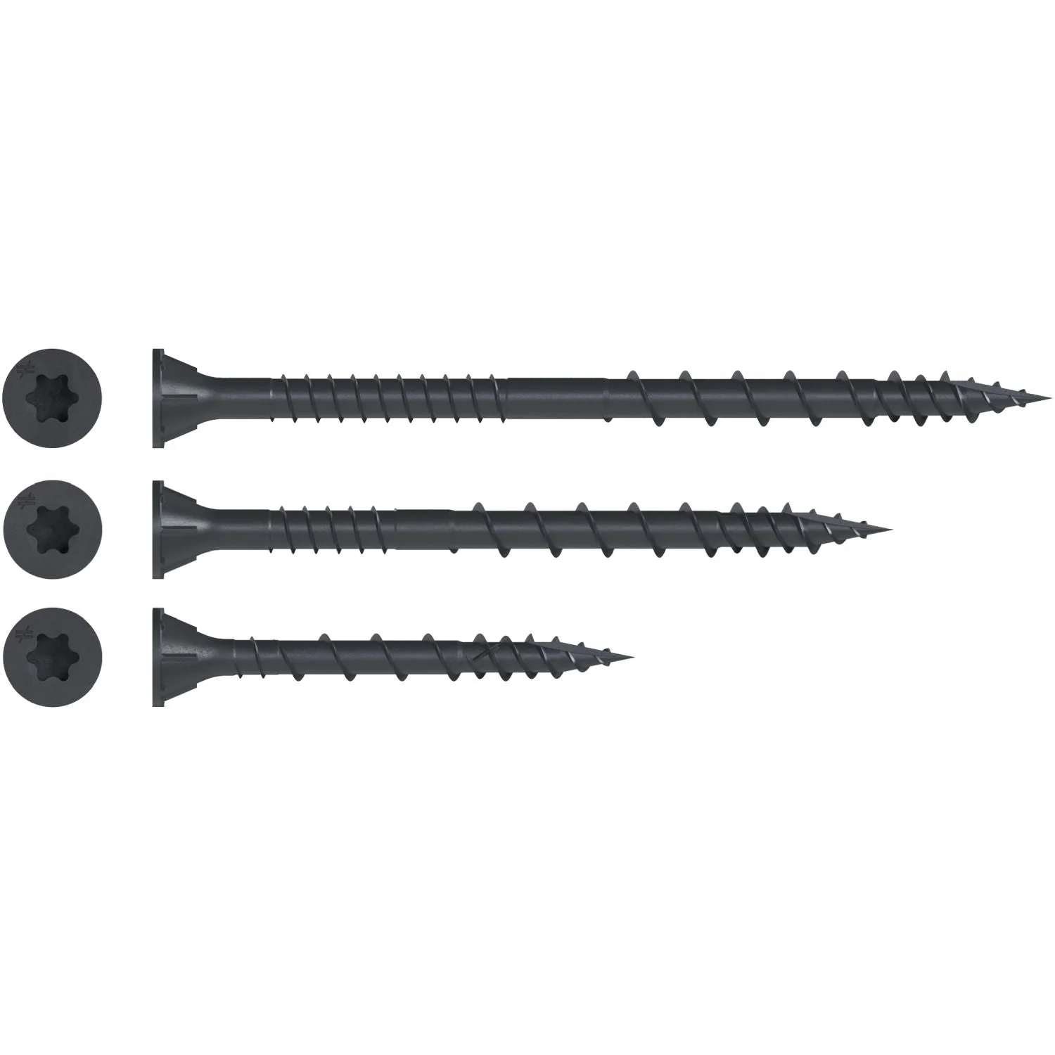 Simpson Strong-Tie DSVBK3R210 Deck-Drive DSV WOOD Screw,  #10 x 3-in. T25, Flat Head, Quik Guard, Black, 210-Pack - Image 2