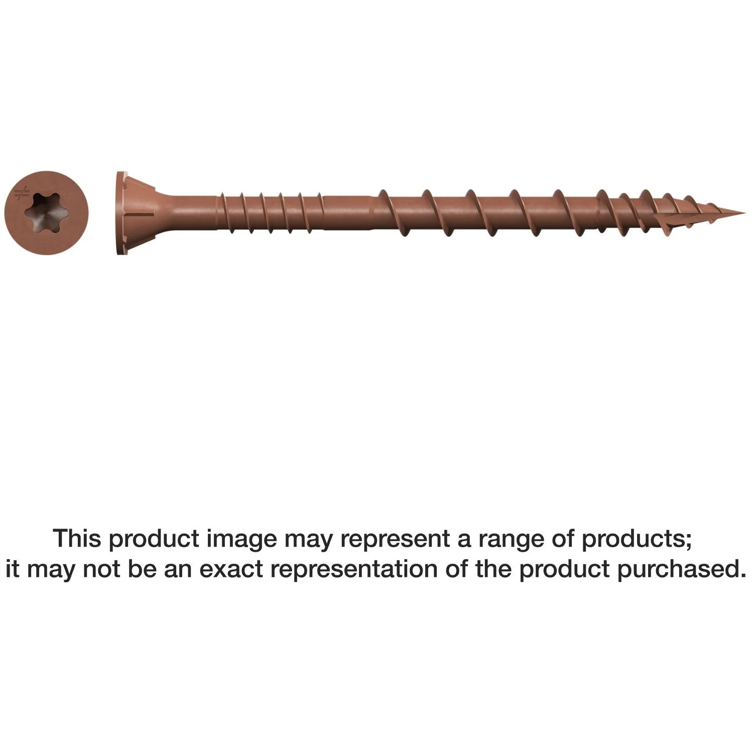 Simpson Strong-Tie DSVR212S Deck-Drive DSV WOOD Screw (Collated),  #10 x 2-1/2-in. T25 6-Lobe, Red, 1000-Pack - Image 3