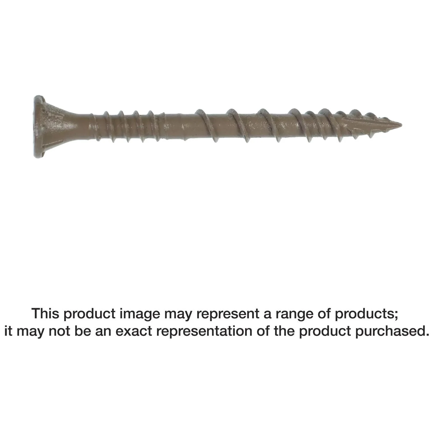 Simpson Strong-Tie DSVT2R350 Deck-Drive DSV WOOD Screw,  #10 x 2-in. T-25, Flat Head, Quik Guard, Tan, 350-Pack - Image 3