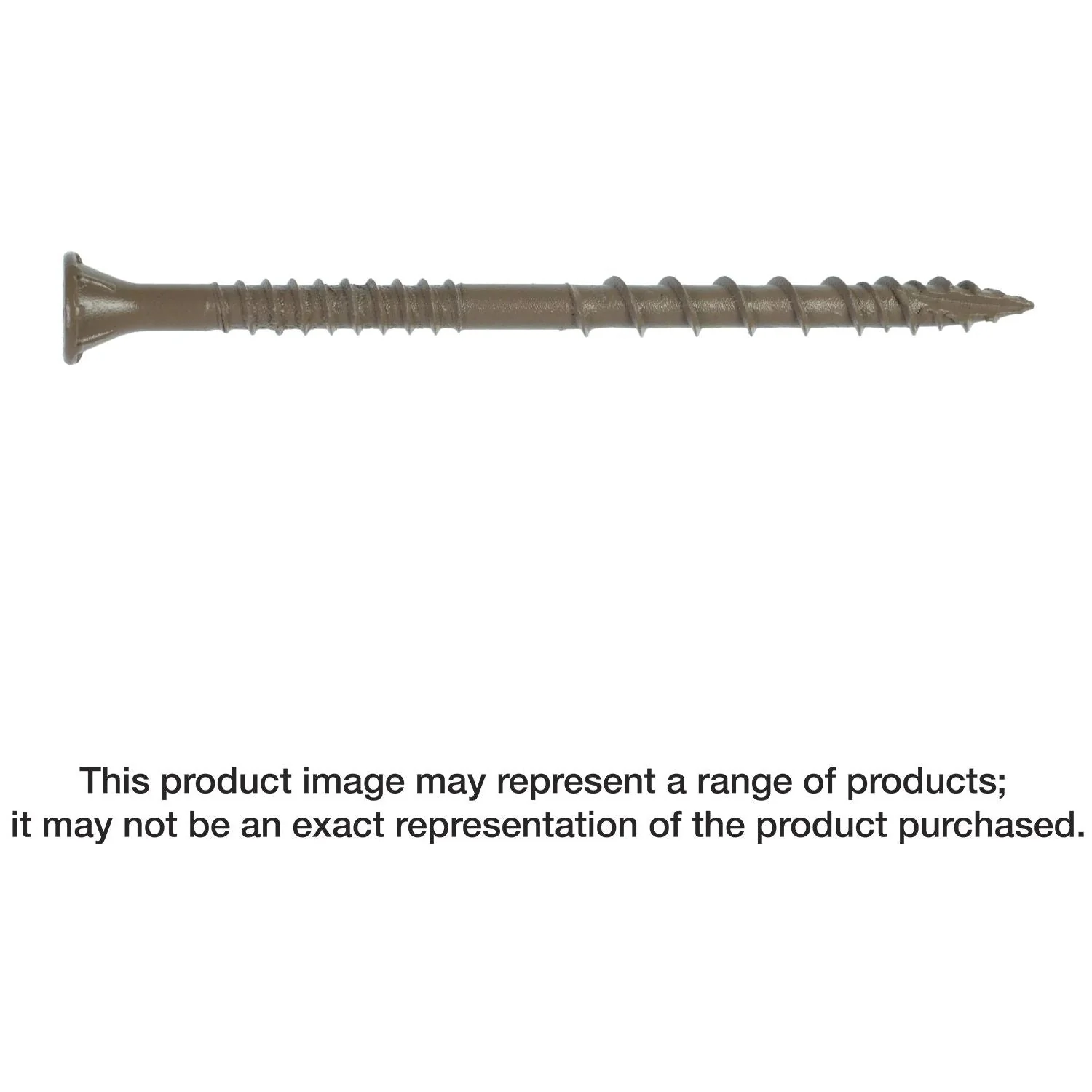 Simpson Strong-Tie DSVT3R350 Deck-Drive DSV WOOD Screw,  #10 x 3-in. T-25, Flat Head, Quik Guard, Tan, 350-Pack - Image 2