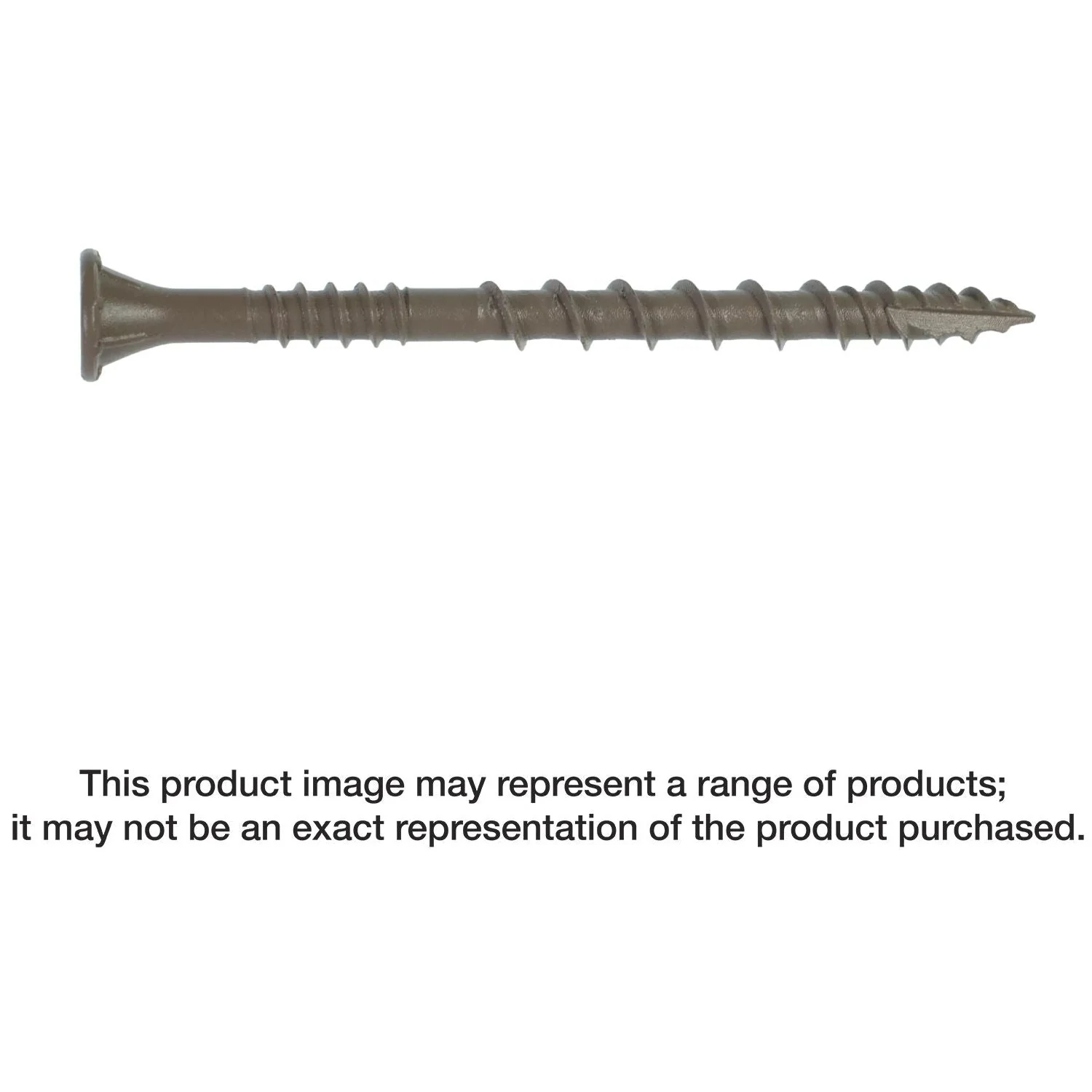 Simpson Strong-Tie DSVT3R5LB Deck-Drive DSV WOOD Screw,  #10 x 3-in. T-25, Flat Head, Quik Guard, Tan, 5-lb. - Image 1
