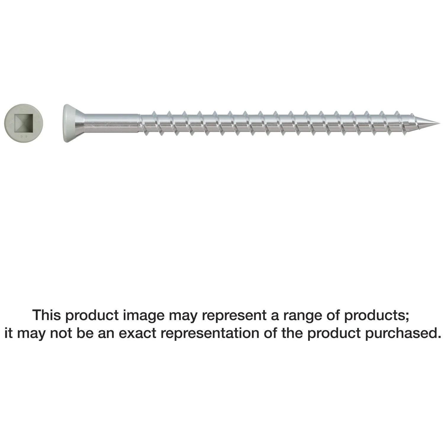 Simpson Strong-Tie DTH212S305GR Trim-Head Screw,  Sharp Point (Collated),  #7 x 2-1/2-in. #2 Square Type 305 Gray, 1000-Pack - Image 2