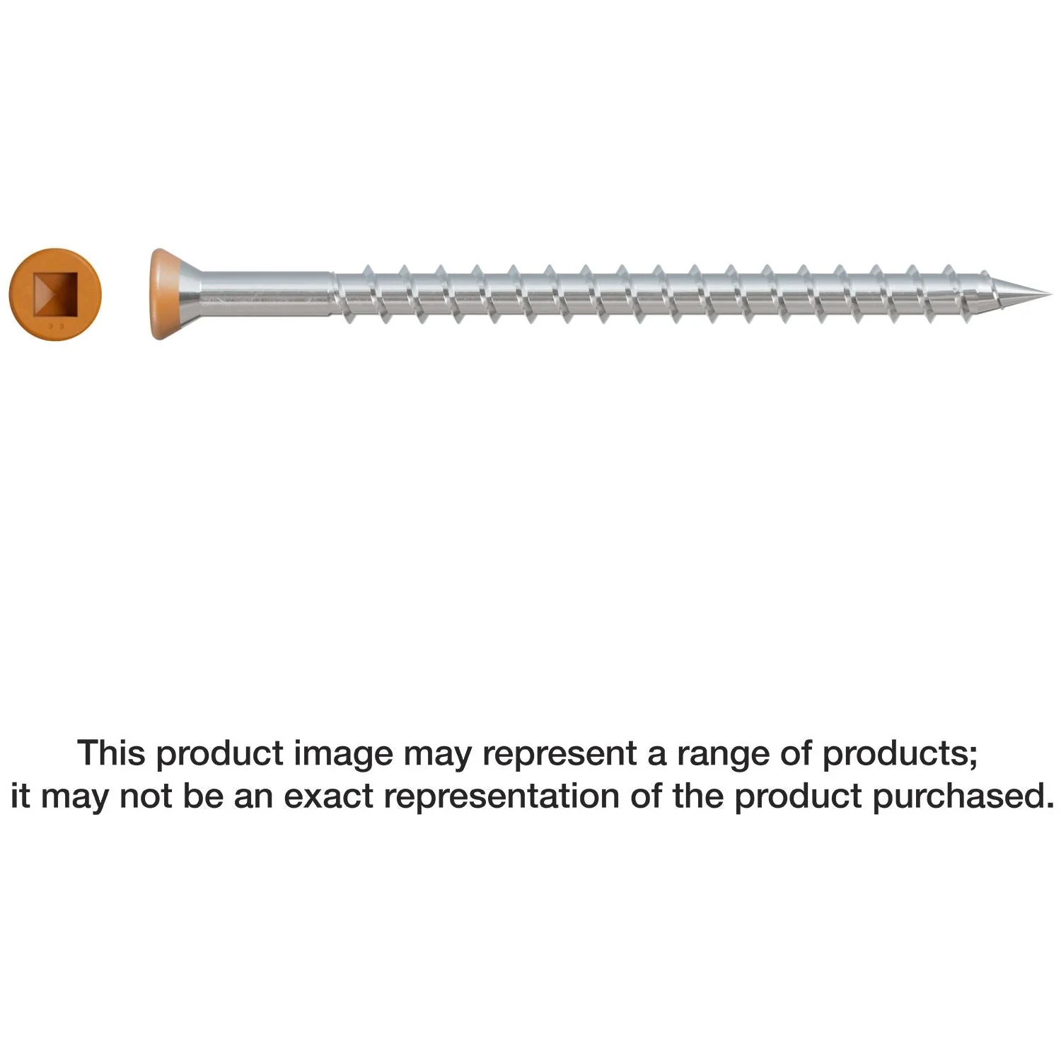 Simpson Strong-Tie DTH212S305TN04 Trim-Head Screw,  Sharp Point (Collated),  #7 x 2-1/2-in. #2 Square Type 305 Tan 04, 1000-Pack - Image 2