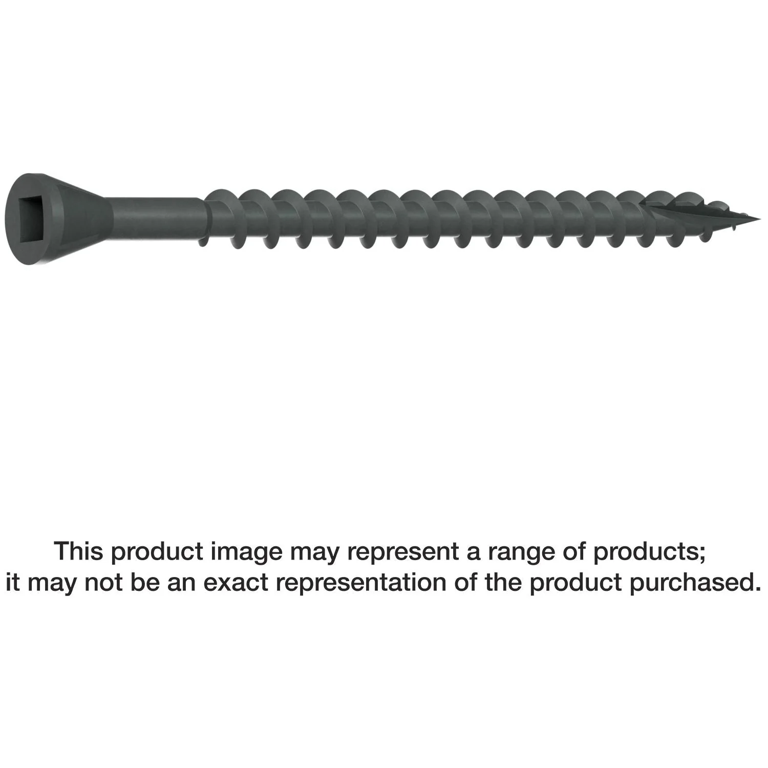 Simpson Strong-Tie DTHQ212S Trim-Head Screw, Type-17 Point,  #8 x 2-1/2-in. #2U Square Drive, Quik Guard, 1500-Pack - Image 1