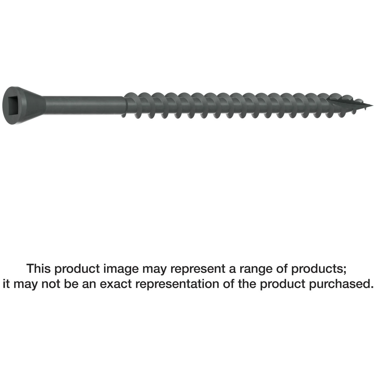 Simpson Strong-Tie DTHQ3S Trim-Head Screw, Type-17 Point,  #8 x 3-in. #2U Square Drive, Quik Guard, 1000-Pack - Image 1
