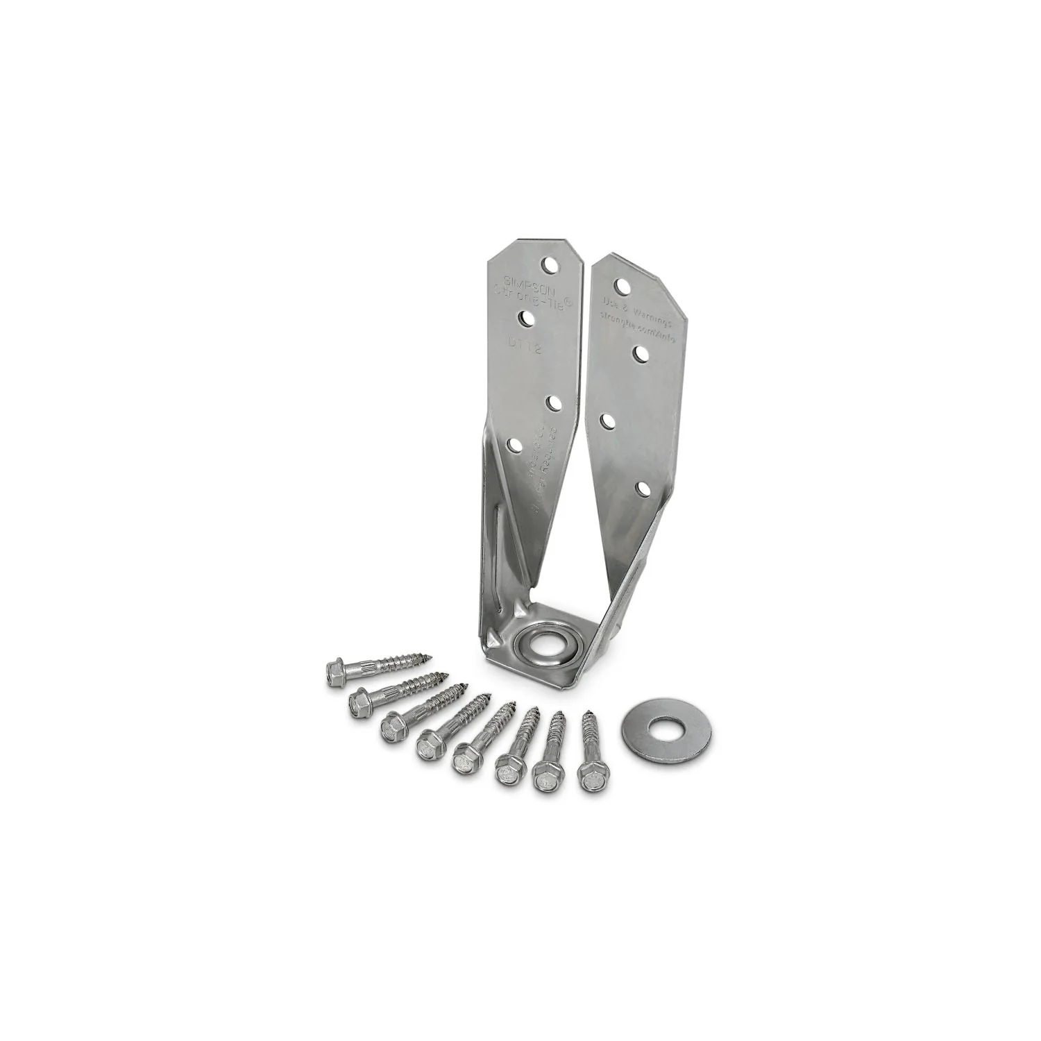 Simpson Strong-Tie DTT2SS-SDS2.5 DTT2SS Stainless-Steel Deck Tension Tie for 2x with 2-1/2-in. SDS Screws - Image 3