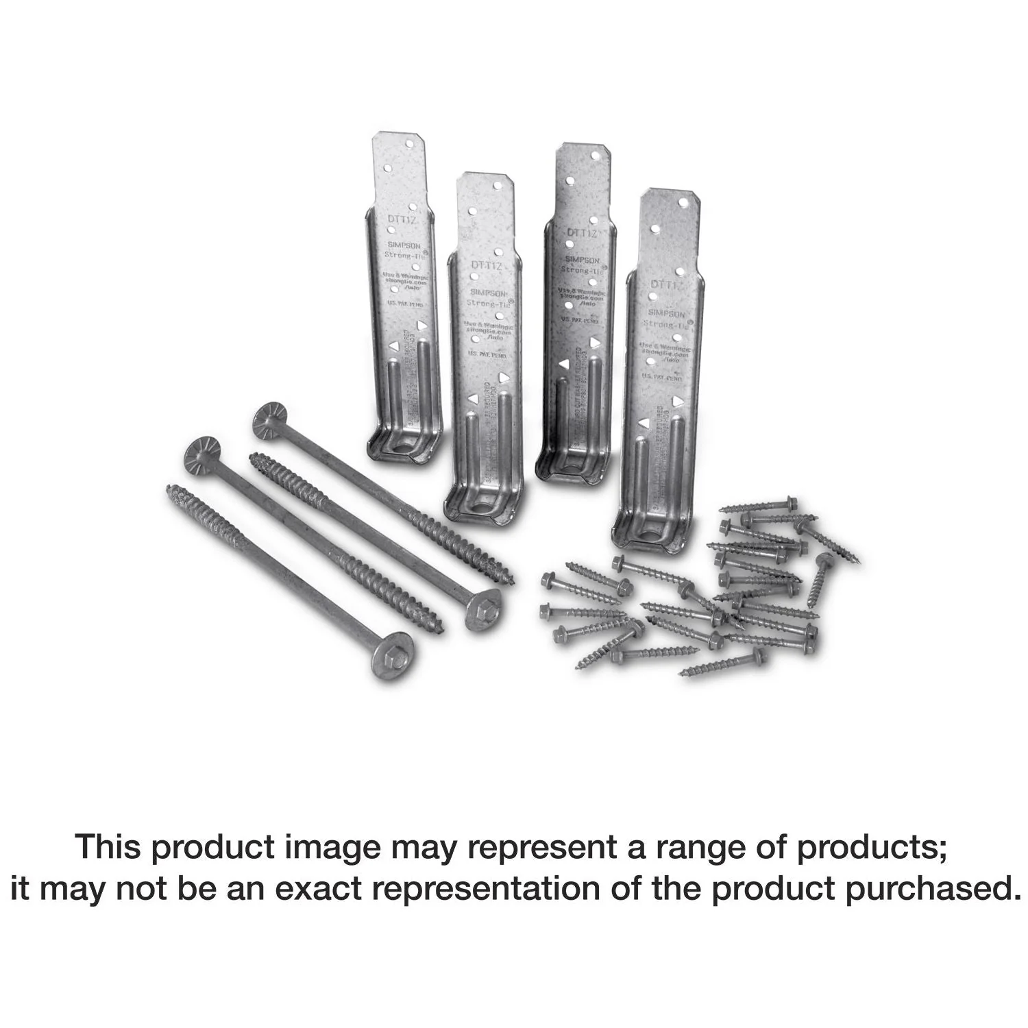 Simpson Strong-Tie DTT2SS DTT2SS Stainless-Steel Deck Tension Tie for 2x with 1-1/2-in. SDS Screws - Image 1