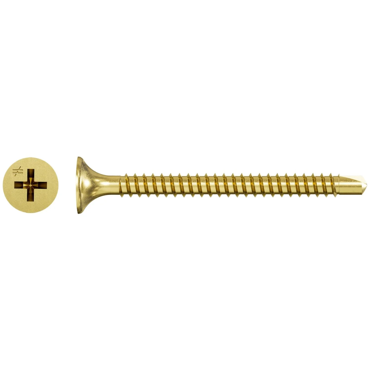 Simpson Strong-Tie DWFSD158PS DWFSD Drywall-to-CFS Screw (Collated),  #6 x 1-5/8-in. #2 Phillips, Yellow Zinc, 2500-Pack - Image 2