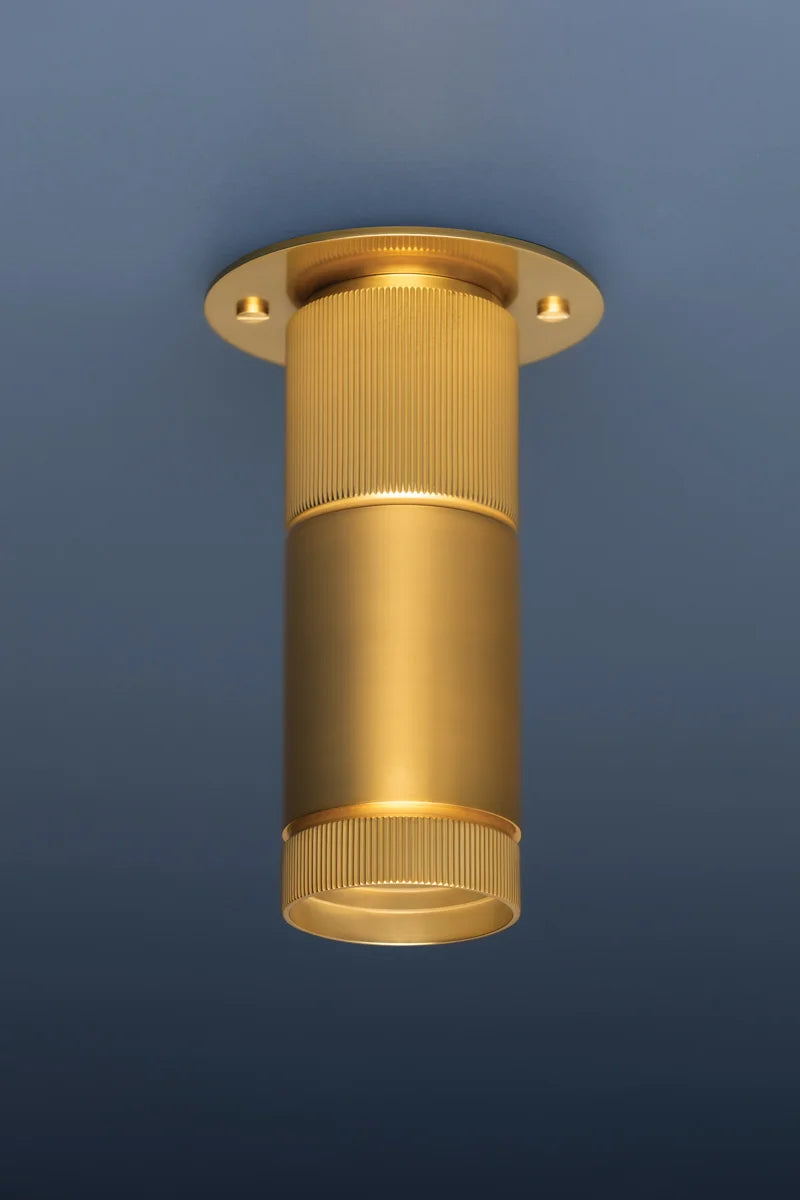 HUDSON VALLEY LIGHTING | DIGHTON FLUSHMOUNT - AGED BRASS | $294.00 - Image 2