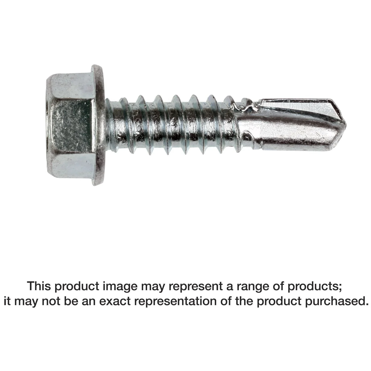 Simpson Strong-Tie E1B1414R100 Self-Drilling E Metal Screw,  #14 x 1-in. 3/8-Hex, Clear Zinc, 100-Pack - Image 3