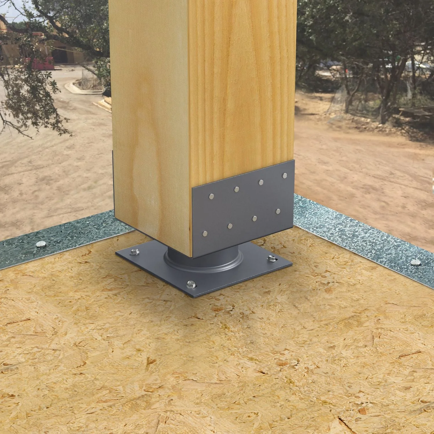 Simpson Strong-Tie ECB88 ECB 2-in. Standoff Elevated Column Base for 8x8 - Image 2