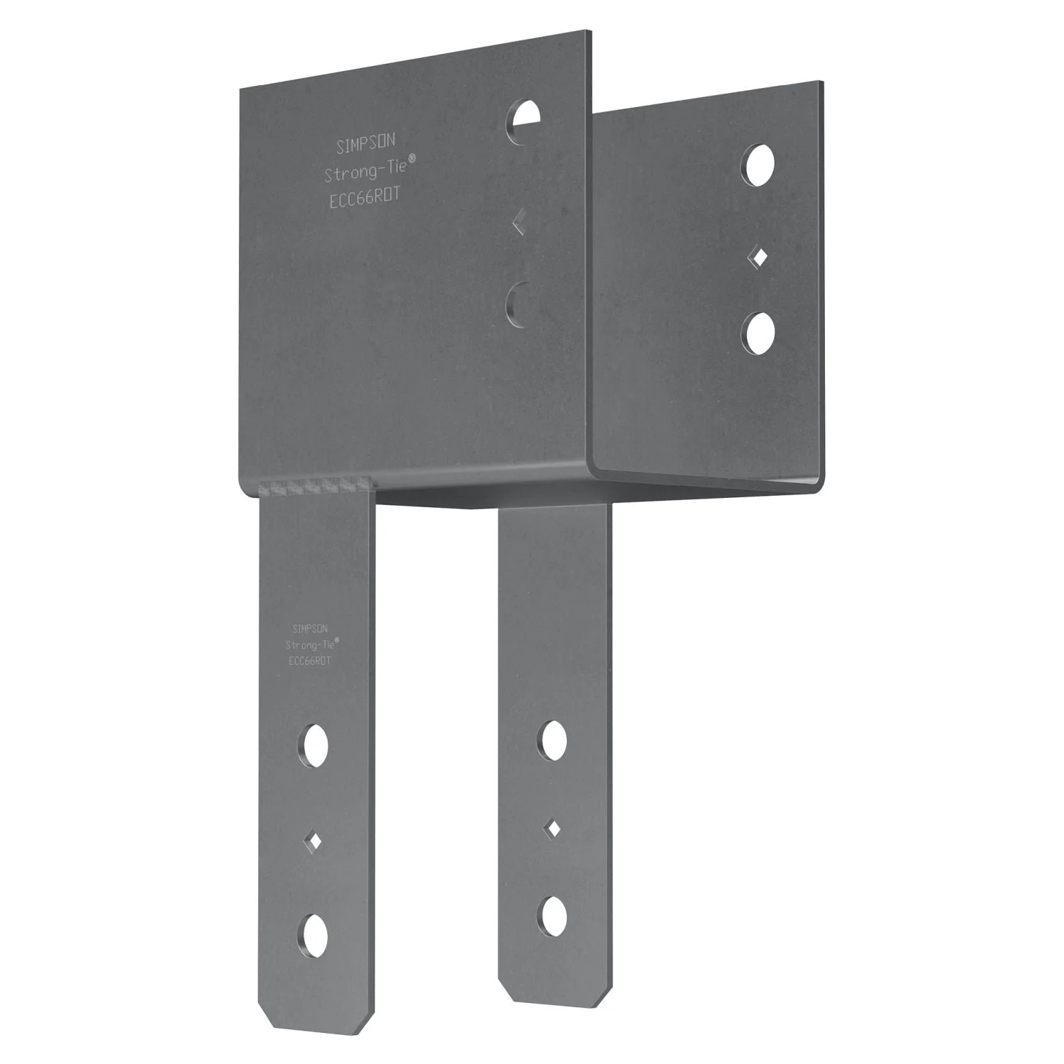Simpson Strong-Tie ECC66ROT ECC End Column Cap for 6x Beam, 6x Post with Rotated Straps - Image 3