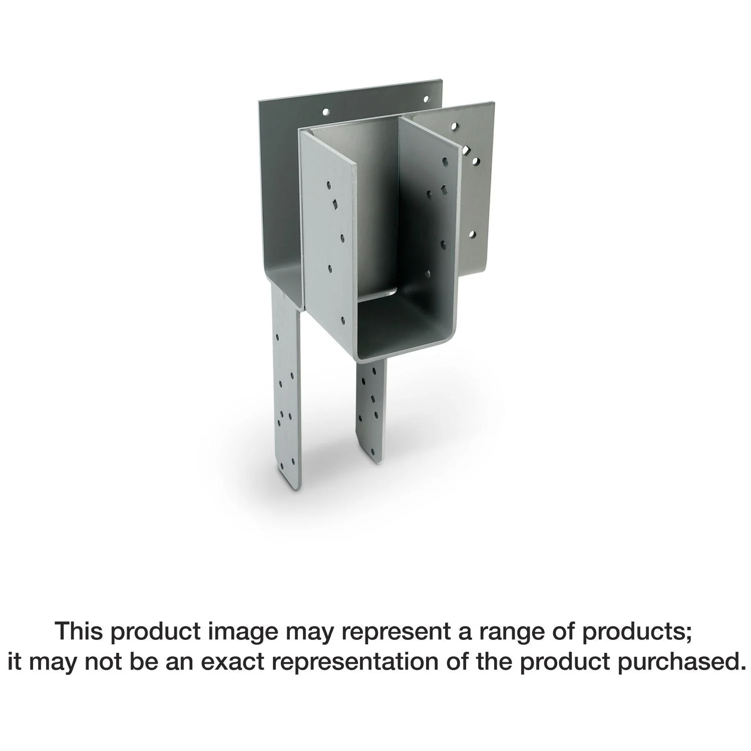 Simpson Strong-Tie ECCLQM3.62G-KT ECCLQM 3-5/8-in. L-Shape End Column Cap for Masonry w/ SDS Screws - Image 1