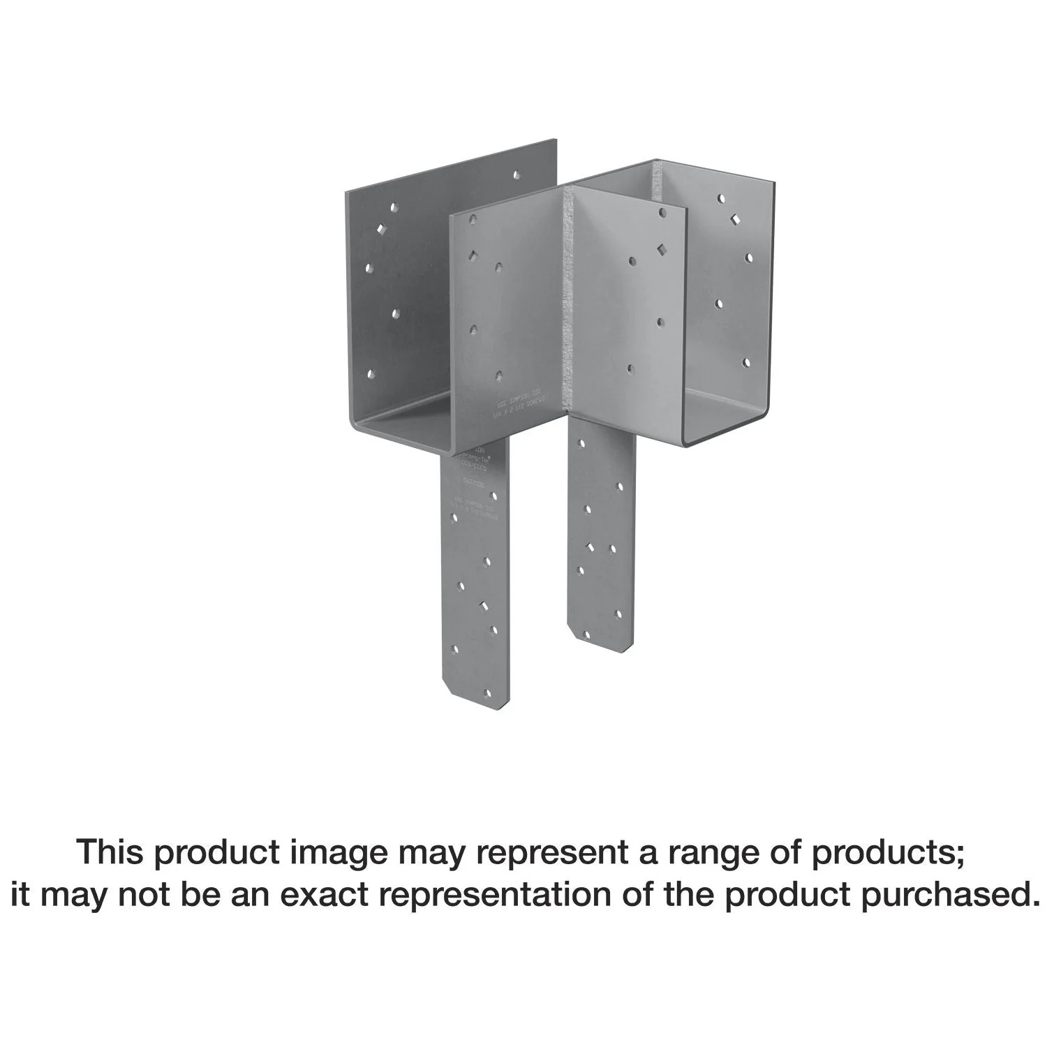 Simpson Strong-Tie ECCLRQ3.25-6SDS ECCLLQ L-Shape End Column Cap for 3-1/4-in. Beams, 6x Post w/ SDS Screws, Skewed Right - Image 1