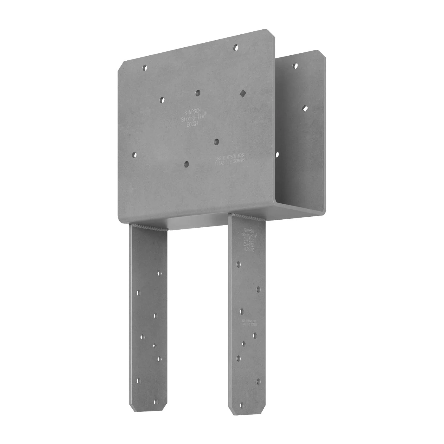 Simpson Strong-Tie ECCQ46SDS2.5-R ECCQ End Column Cap for 4x Beam, 6x Post, with Strong-Drive SDS Screws - Image 3