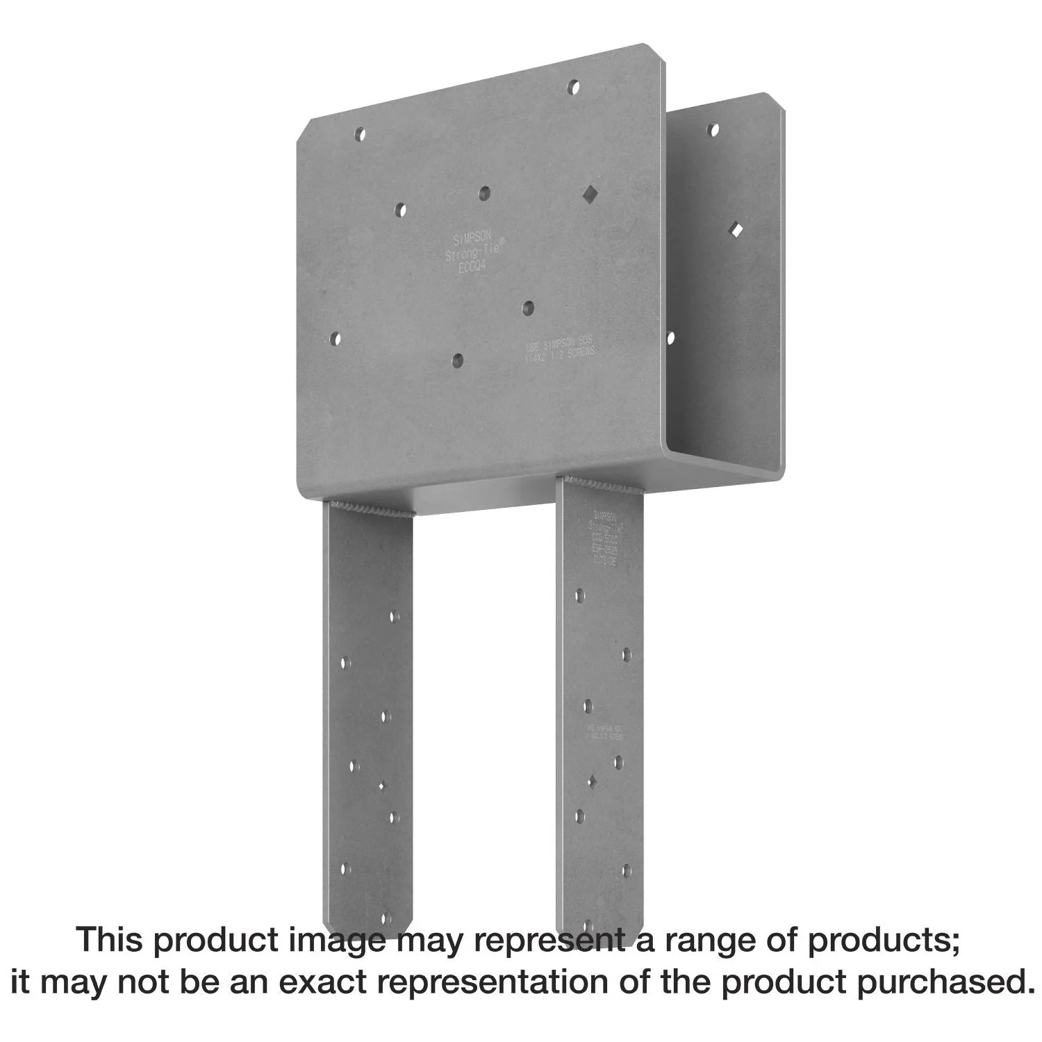 Simpson Strong-Tie ECCQ46SDS2.5 ECCQ End Column Cap for 4x Beam, 6x Post, with Strong-Drive SDS Screws - Image 1
