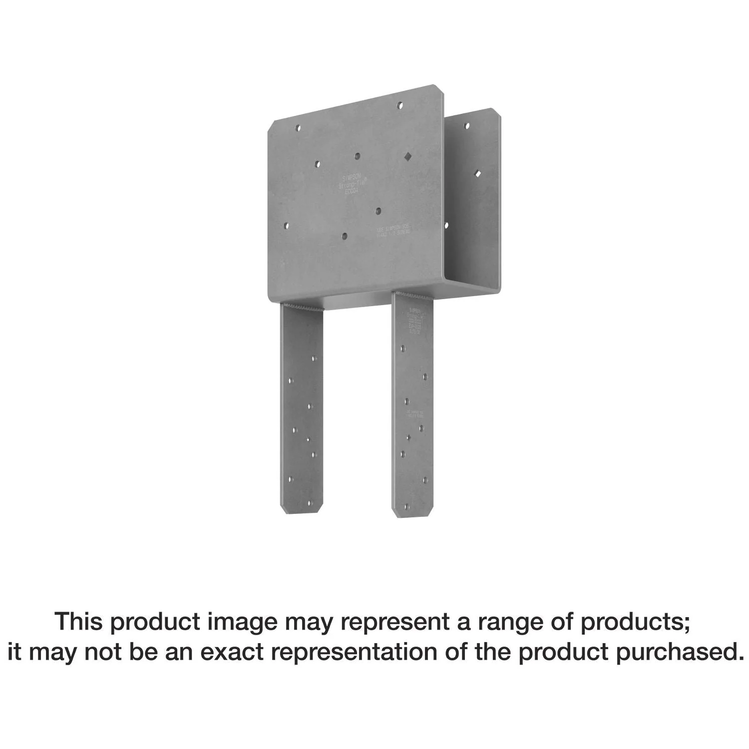 Simpson Strong-Tie ECCQ48SDS2.5 ECCQ End Column Cap for 4x Beam, 8x Post, with Strong-Drive SDS Screws - Image 1