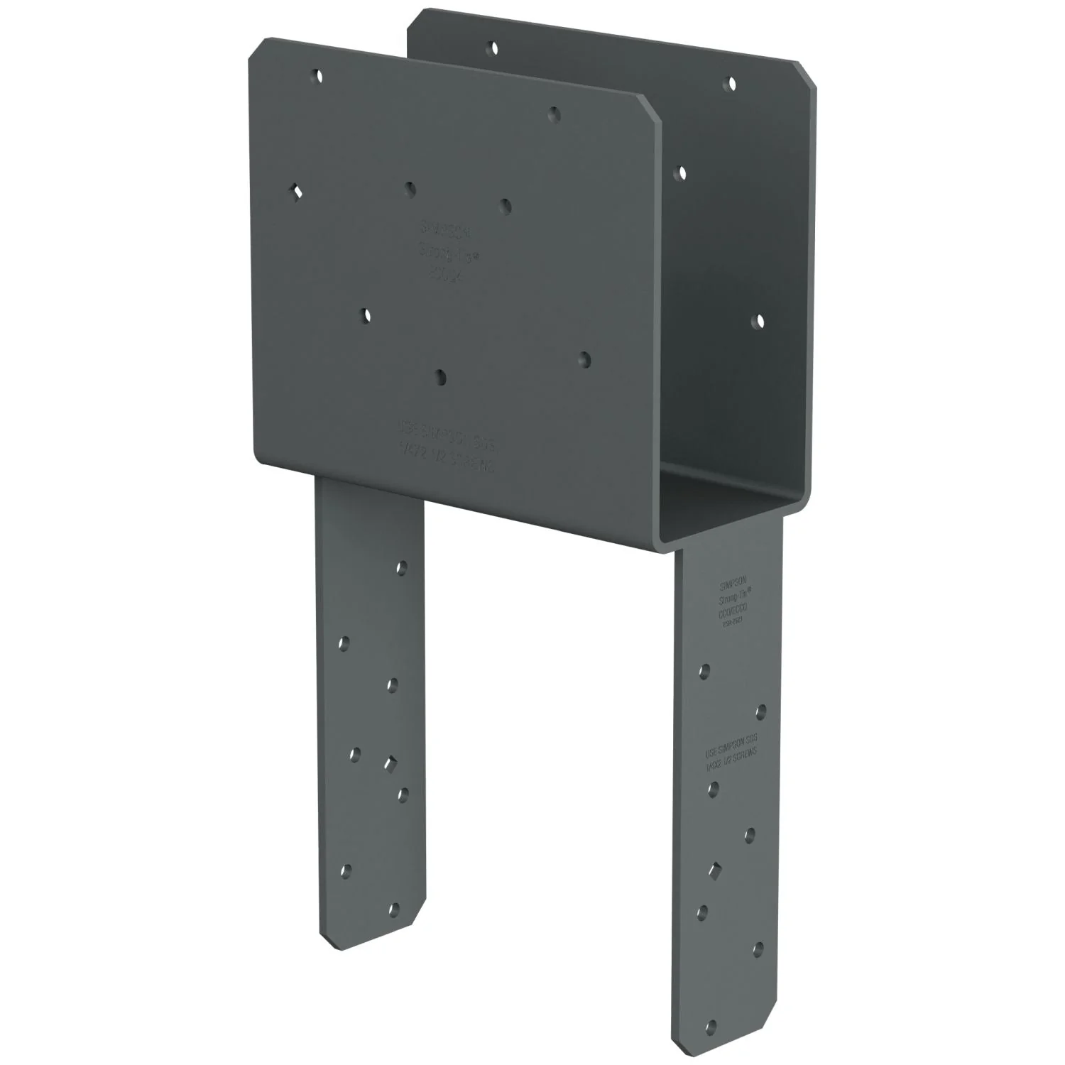 Simpson Strong-Tie ECCQ48SDS2.5 ECCQ End Column Cap for 4x Beam, 8x Post, with Strong-Drive SDS Screws - Image 3