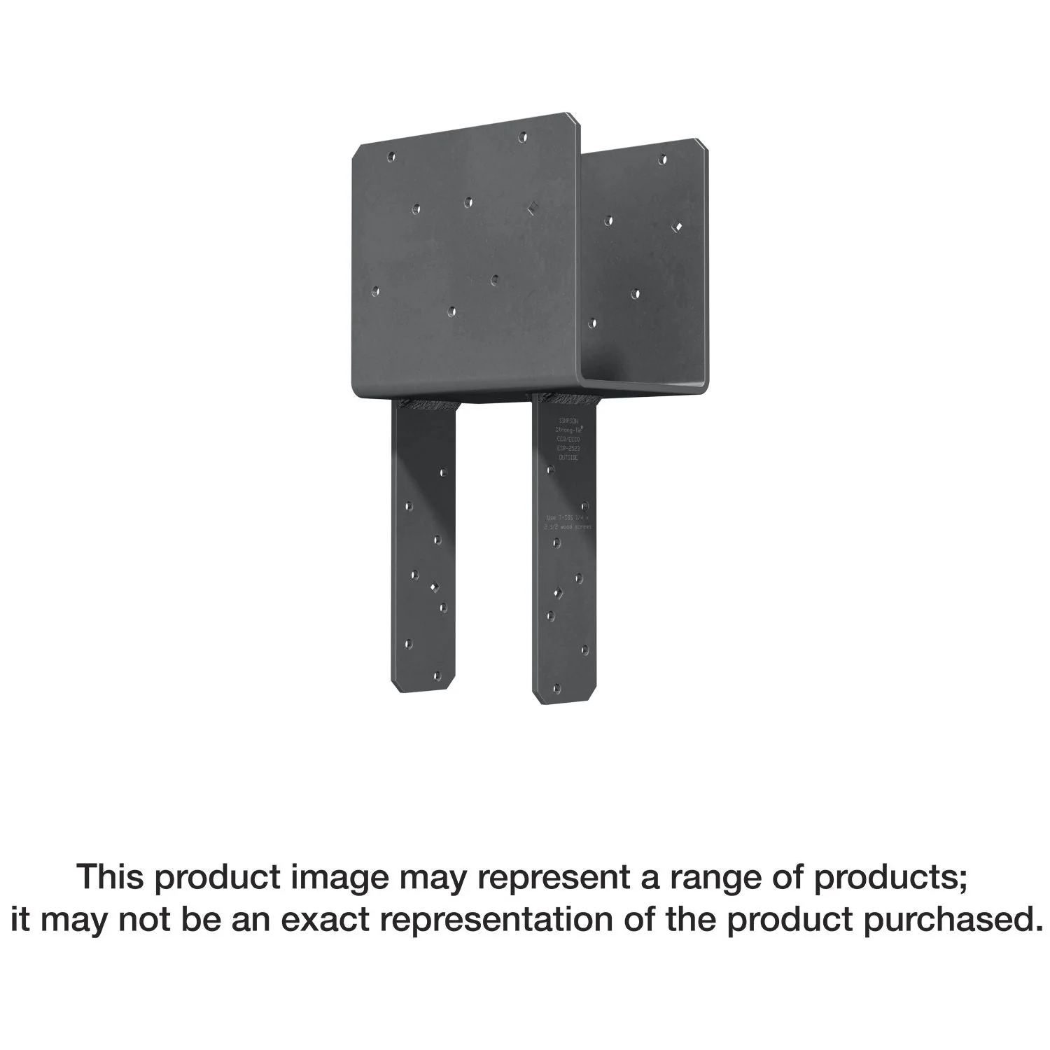 Simpson Strong-Tie ECCQ5-4SDS2.5 ECCQ End Column Cap for 5-1/8-in. Beam, 4x Post, with Strong-Drive SDS Screws - Image 1