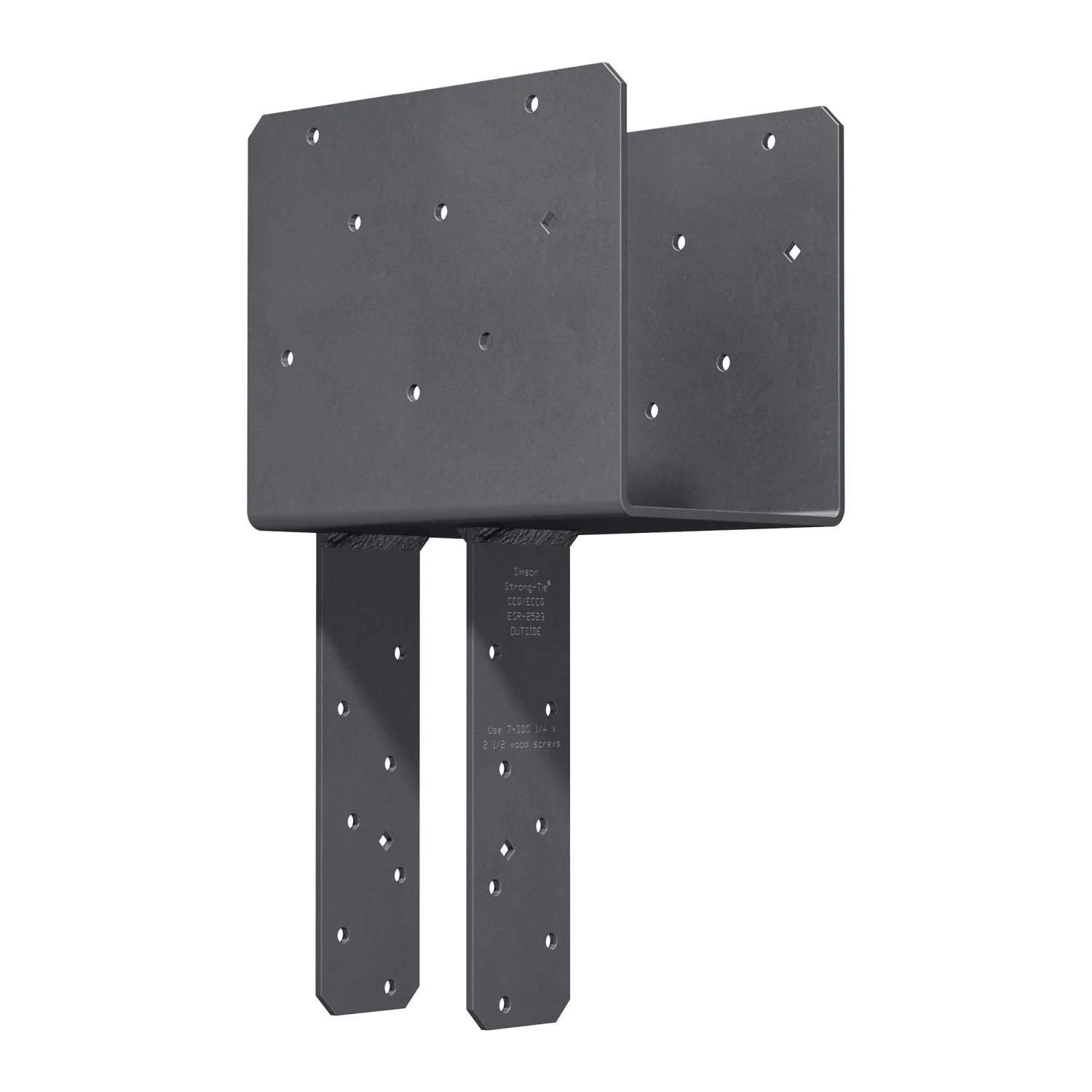 Simpson Strong-Tie ECCQ64SDS2.5 ECCQ End Column Cap for 6x Beam, 4x Post, with Strong-Drive SDS Screws - Image 3