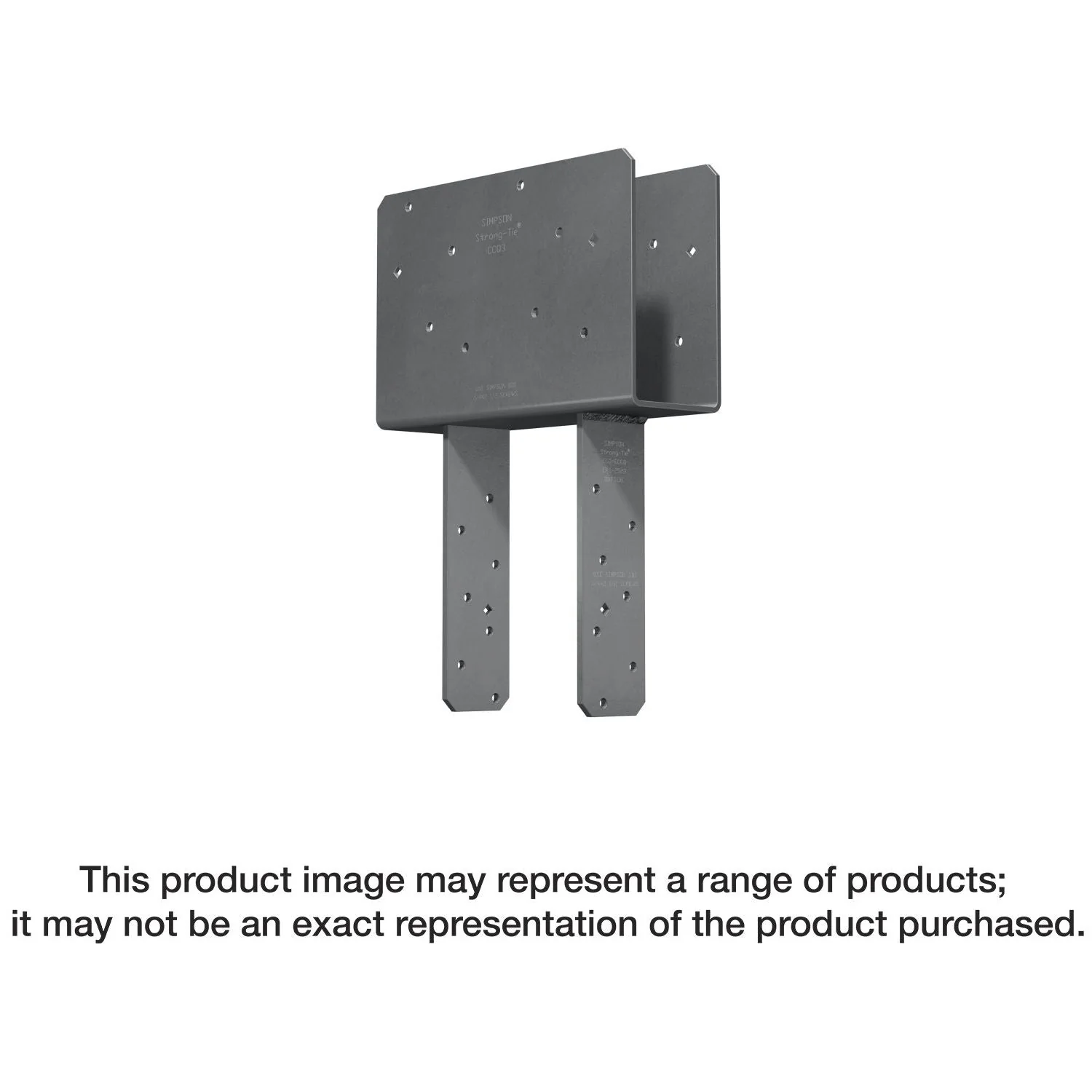 Simpson Strong-Tie ECCQ66SDS2.5ROT ECCQ Rotated-Strap End Column Cap for 6x Beam, 6x Post, with Strong-Drive SDS Screws - Image 1