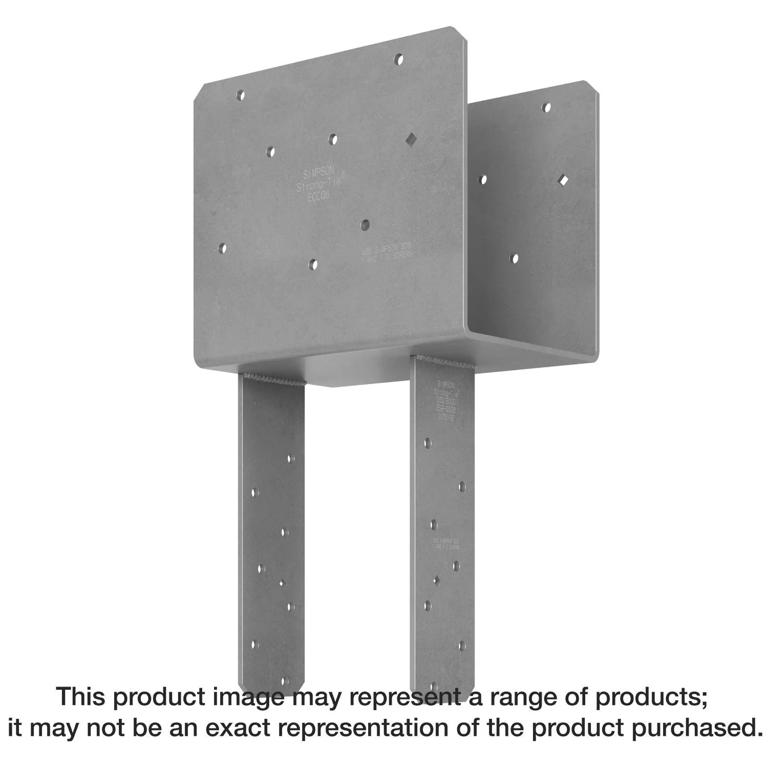 Simpson Strong-Tie ECCQ66SDS2.5 ECCQ End Column Cap for 6x Beam, 6x Post, with Strong-Drive SDS Screws - Image 1